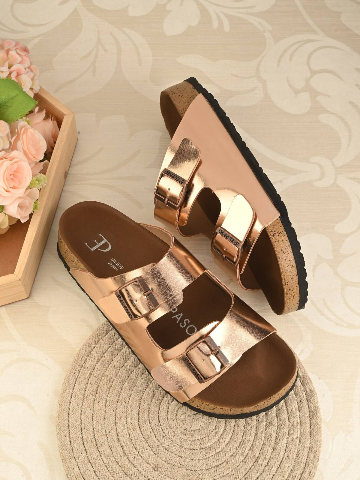 Women Camel Faux Leather Casual Sandals | SD89 - view 51