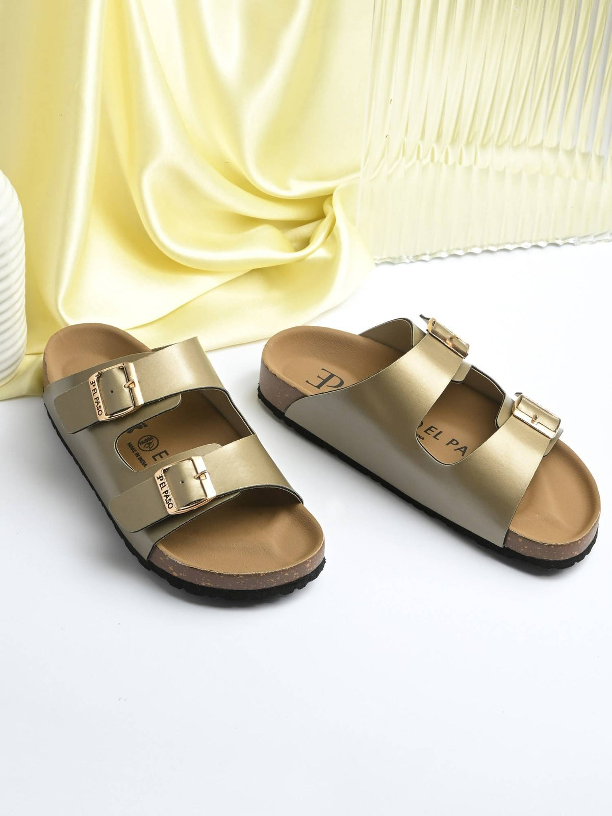 Women Camel Faux Leather Casual Sandals | SD89 - view 9