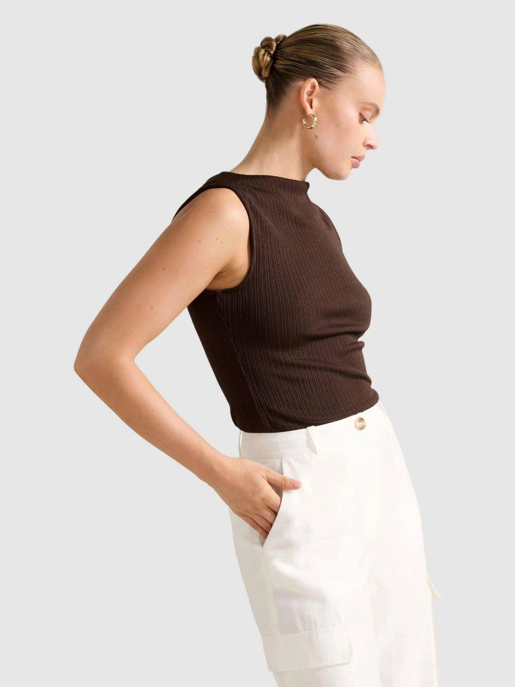 Frankie Boat Neck Tank Top | TT98 - view 3