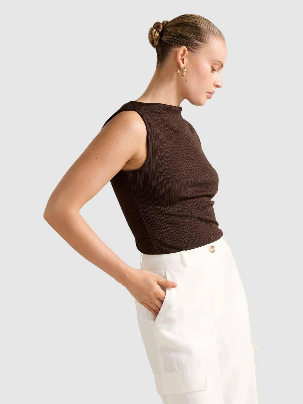 Frankie Boat Neck Tank Top | TT98 - view 3