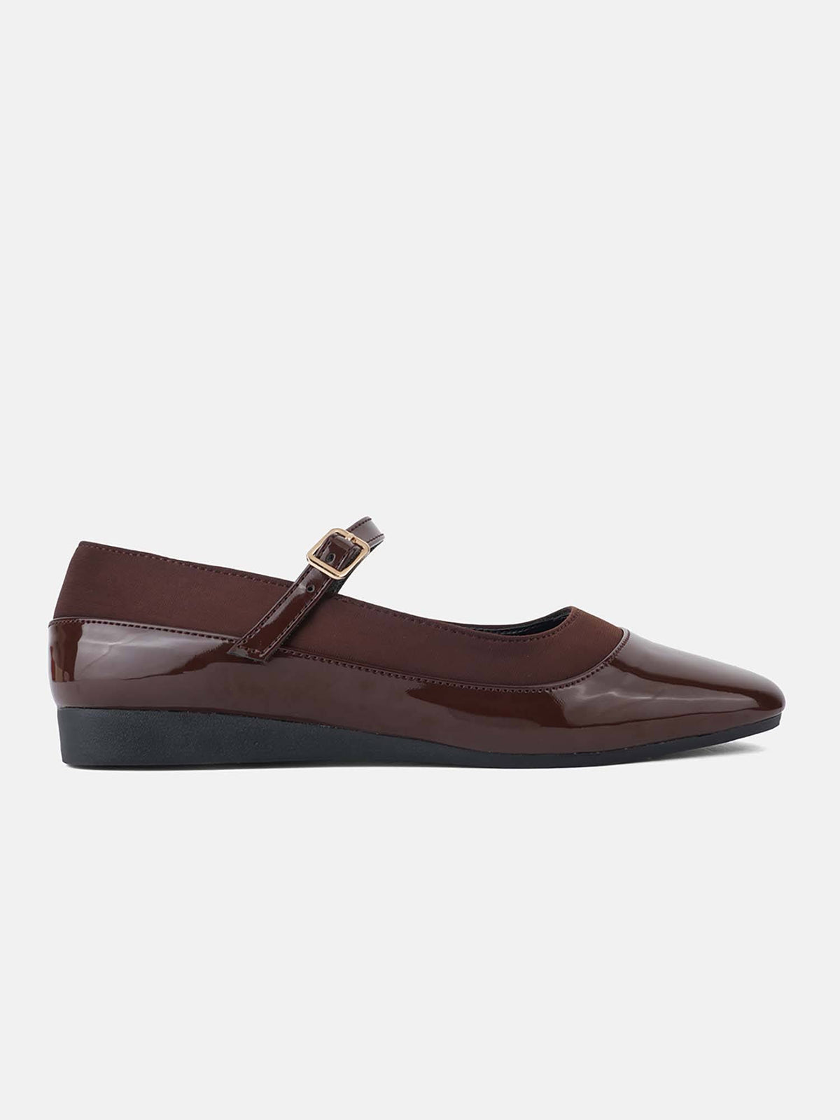 Brown Elegant Mary Jane Ballerinas for Women | F61 - view 4