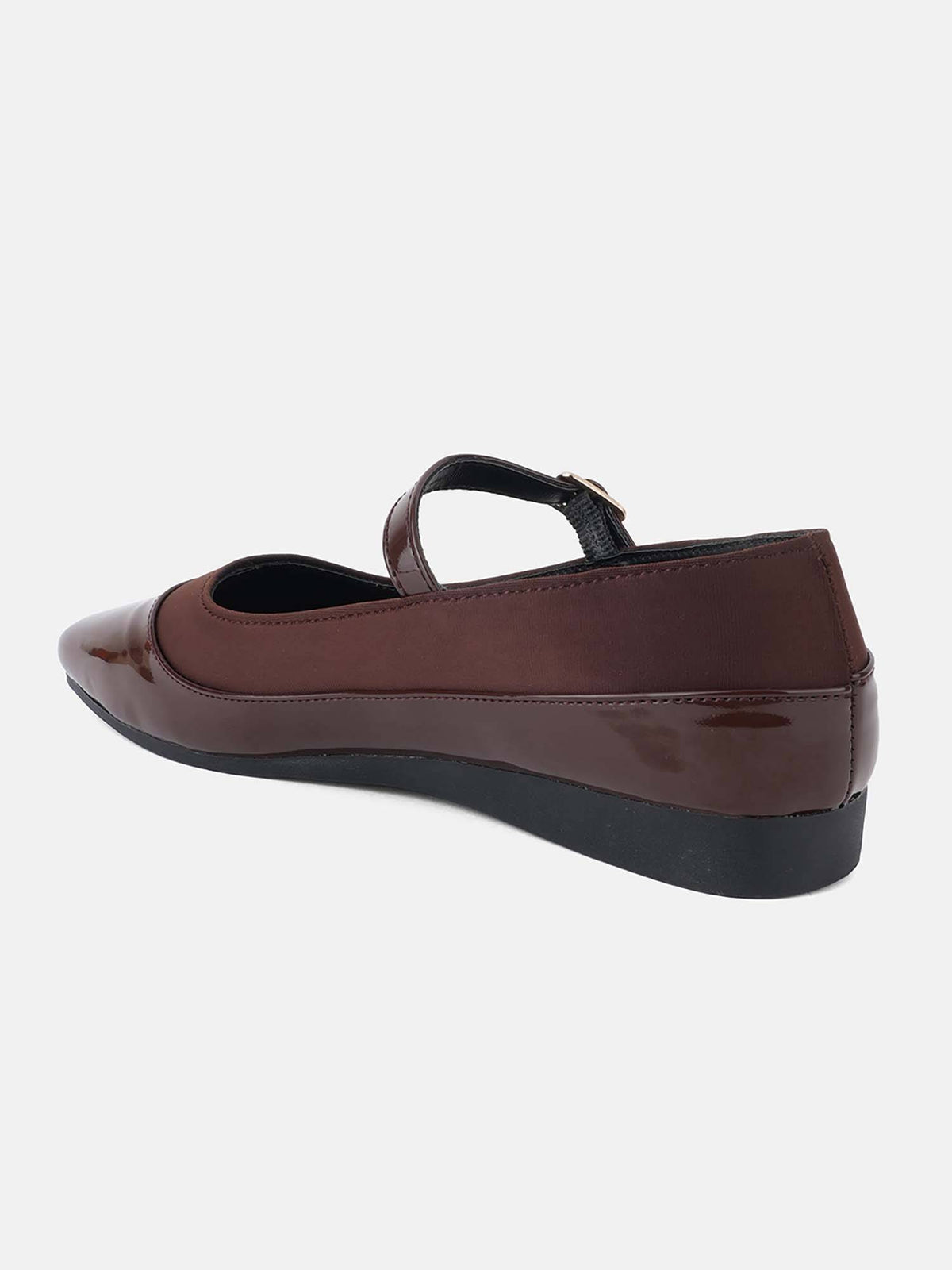 Brown Elegant Mary Jane Ballerinas for Women | F61 - view 5