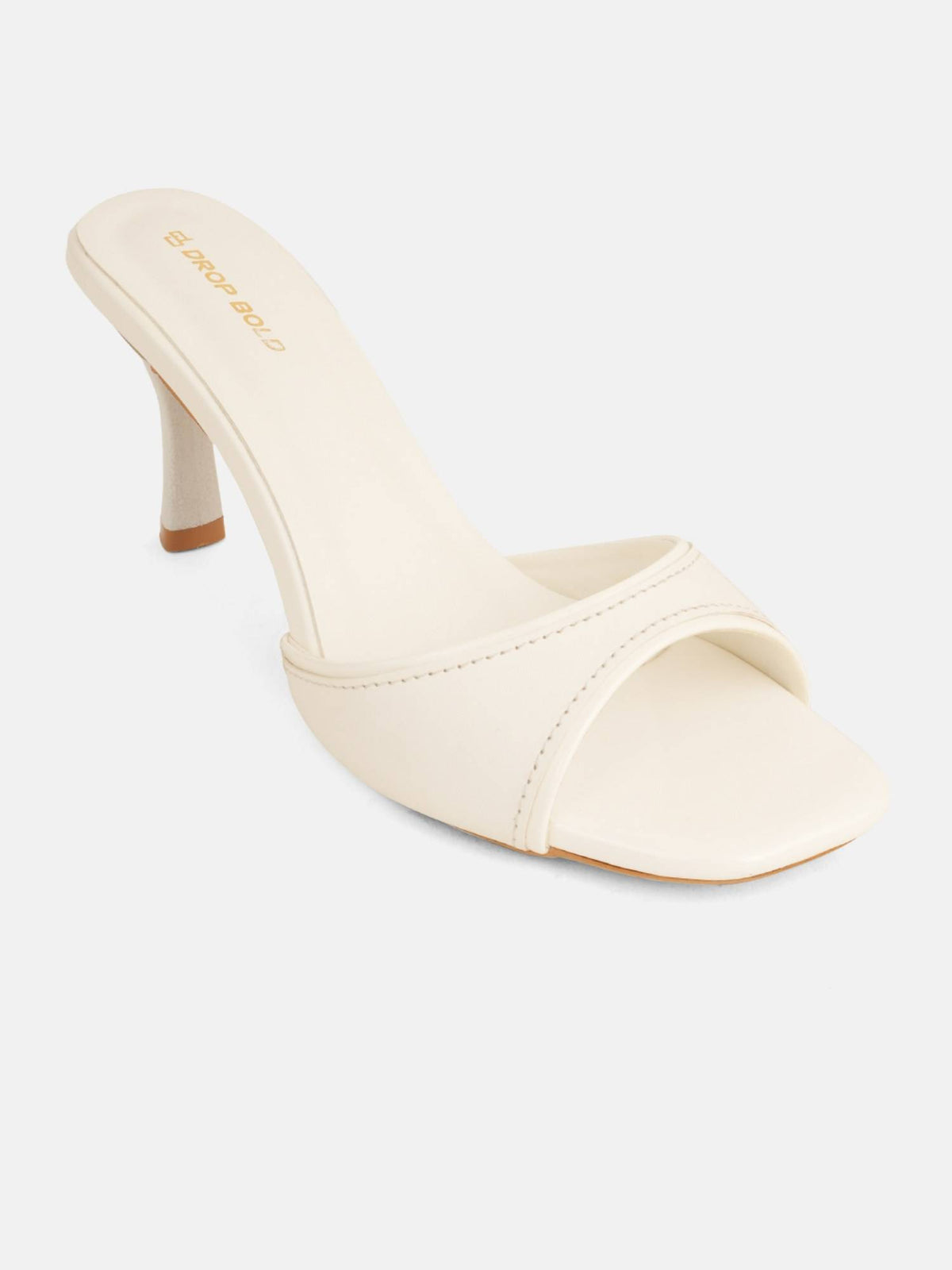 Women White White Open Toe Stilettos Heels | H78 - view 3