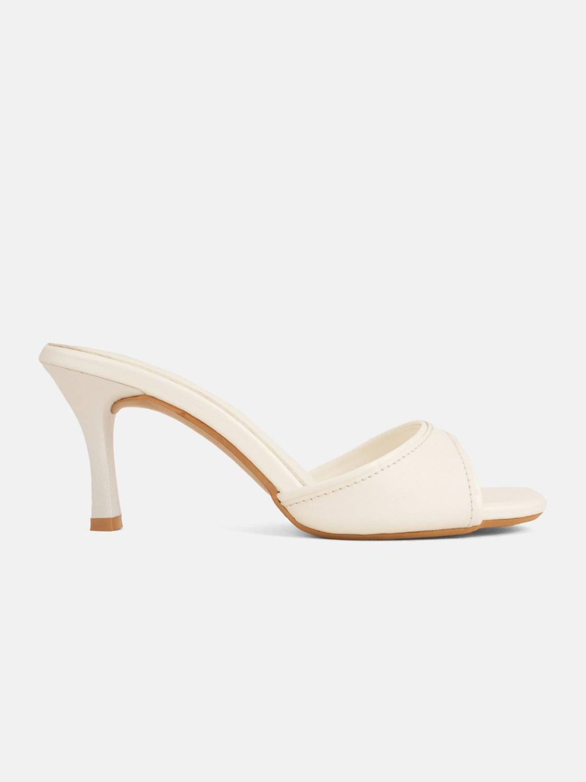Women White White Open Toe Stilettos Heels | H78 - view 4