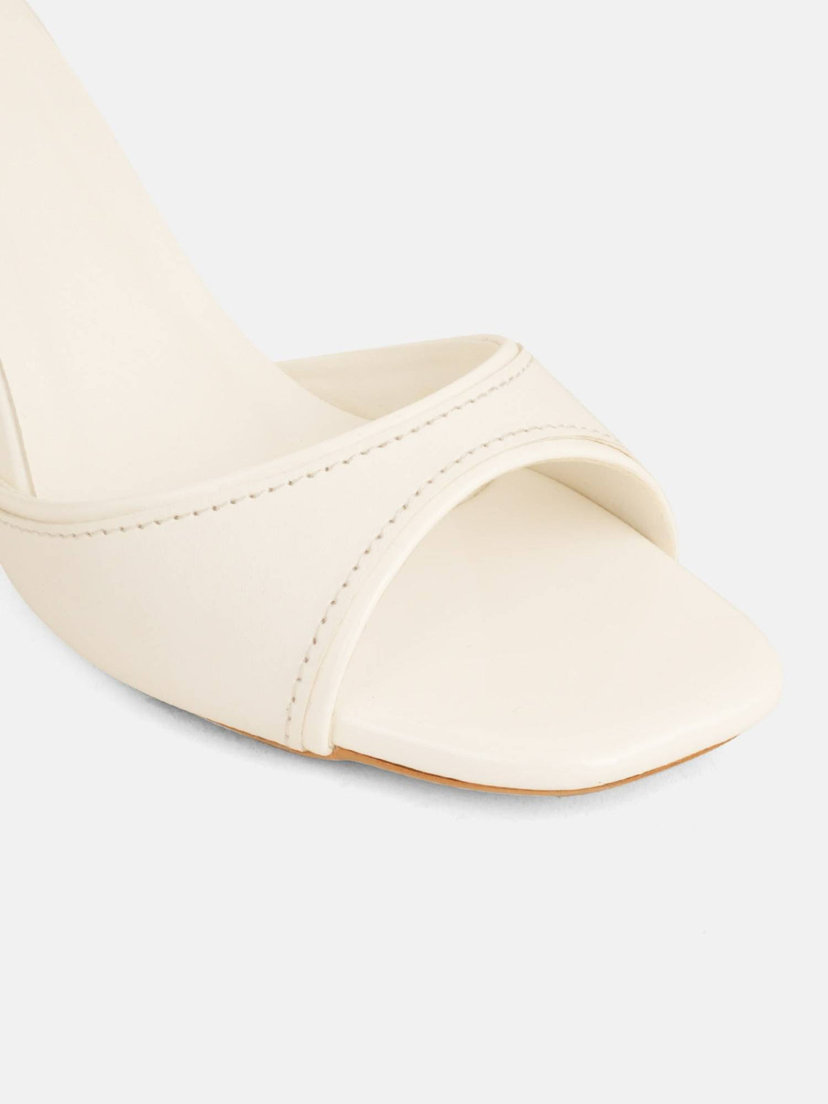 Women White White Open Toe Stilettos Heels | H78 - view 5