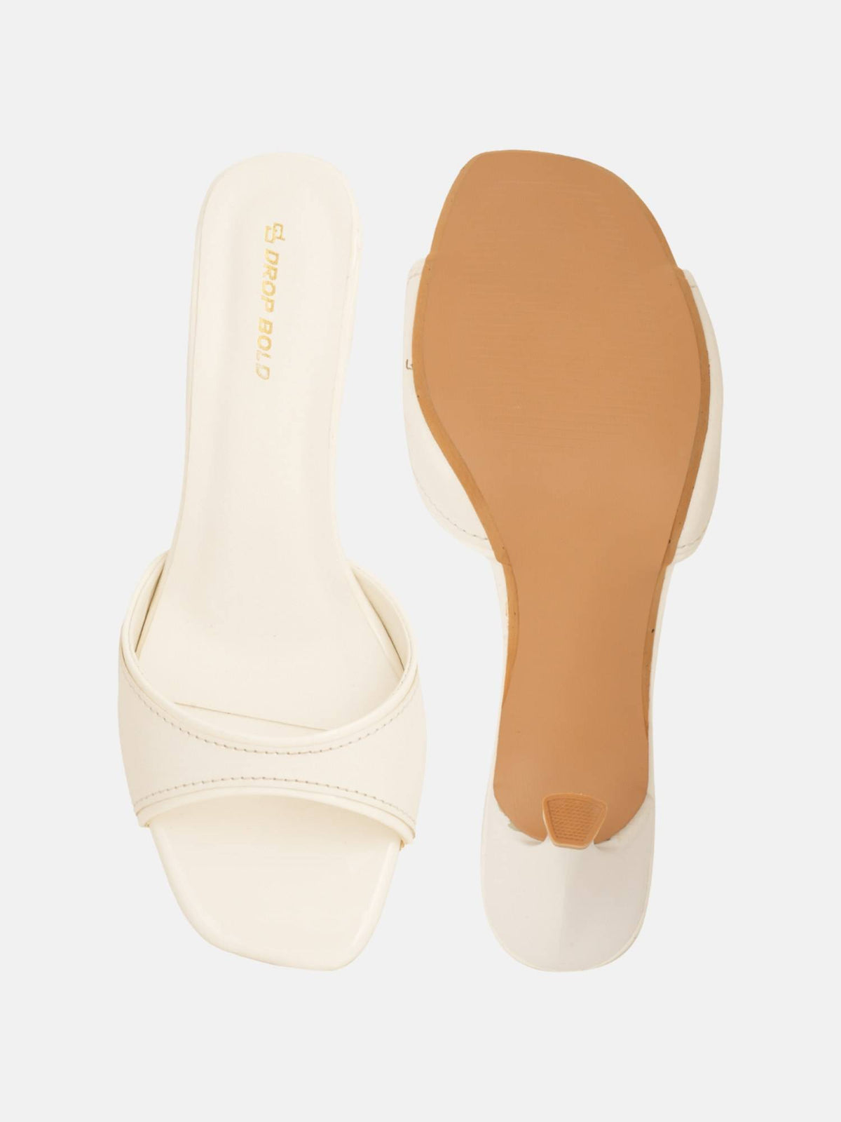 Women White White Open Toe Stilettos Heels | H78 - view 6