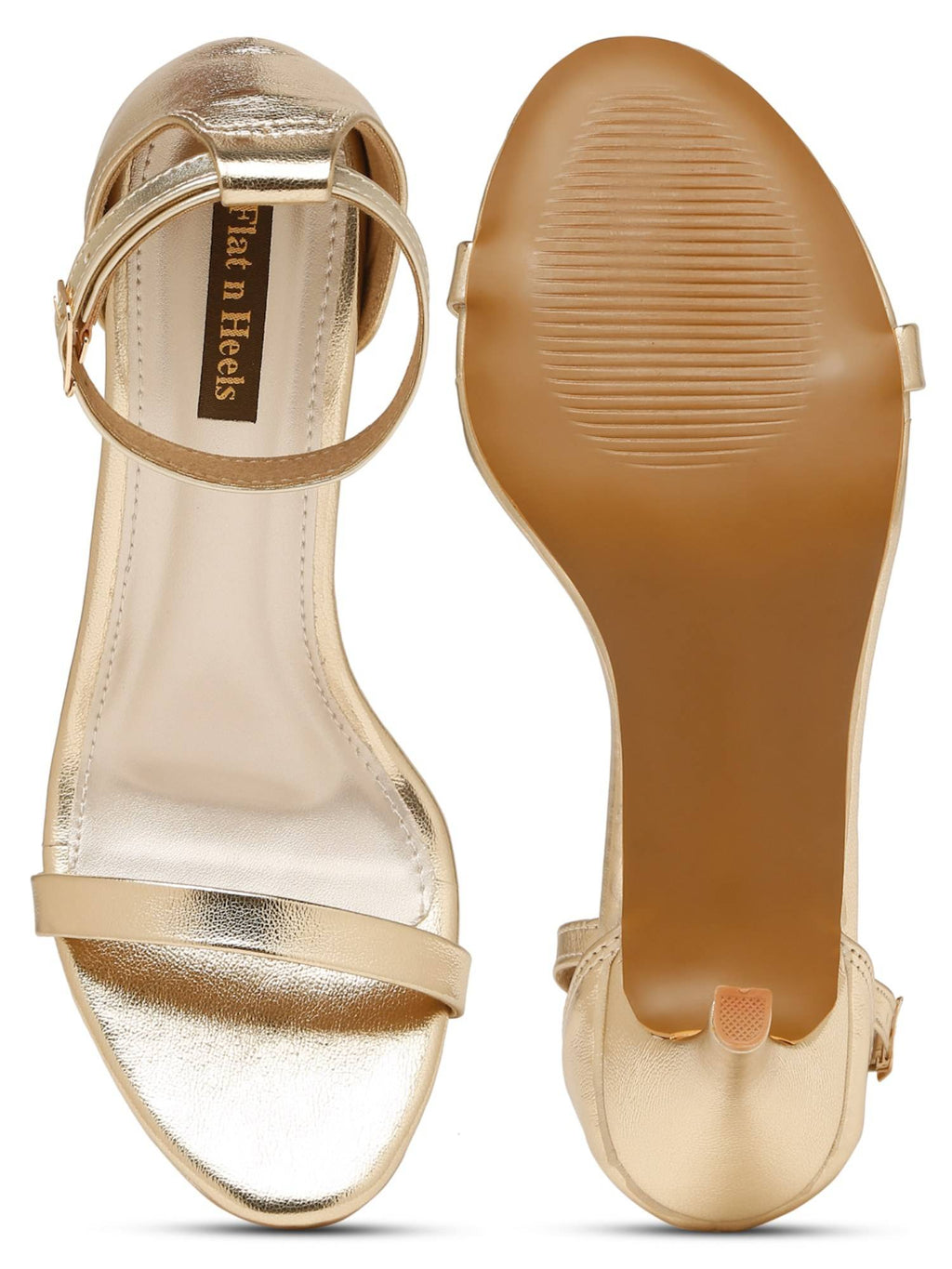 Women Gold Stilettos Heels | H78 - view 2
