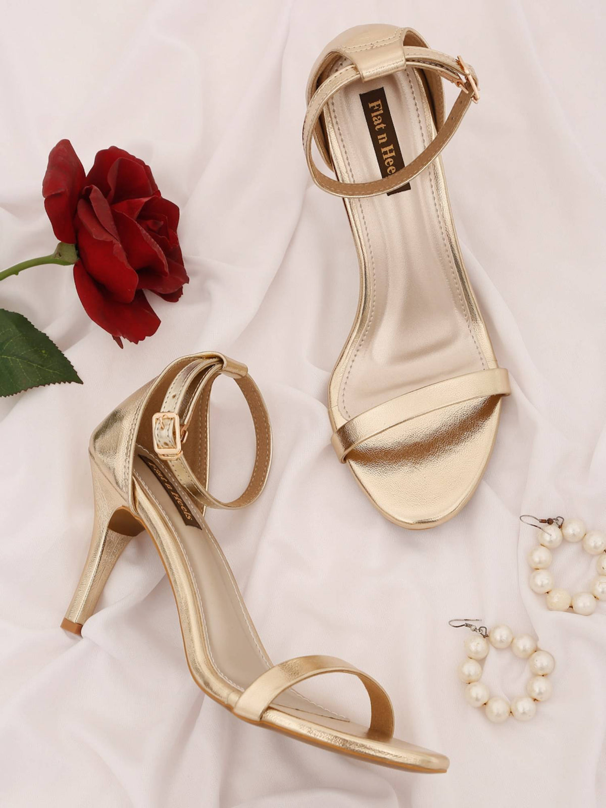 Women Gold Stilettos Heels | H78 - view 6