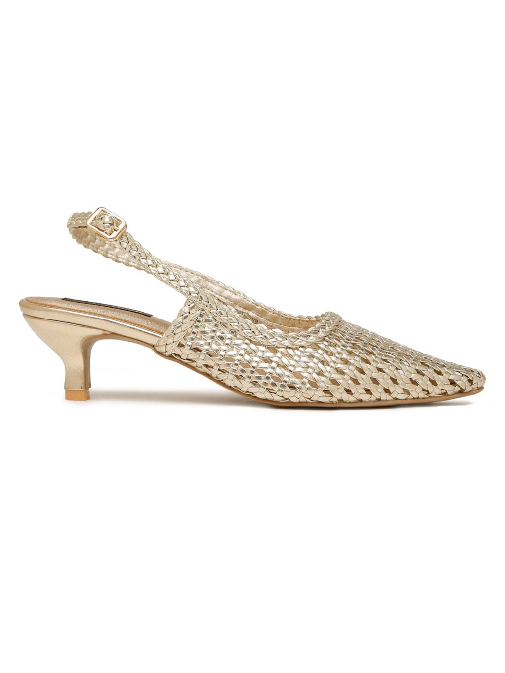 Women Gold Pumps Heels | H78 - view 3