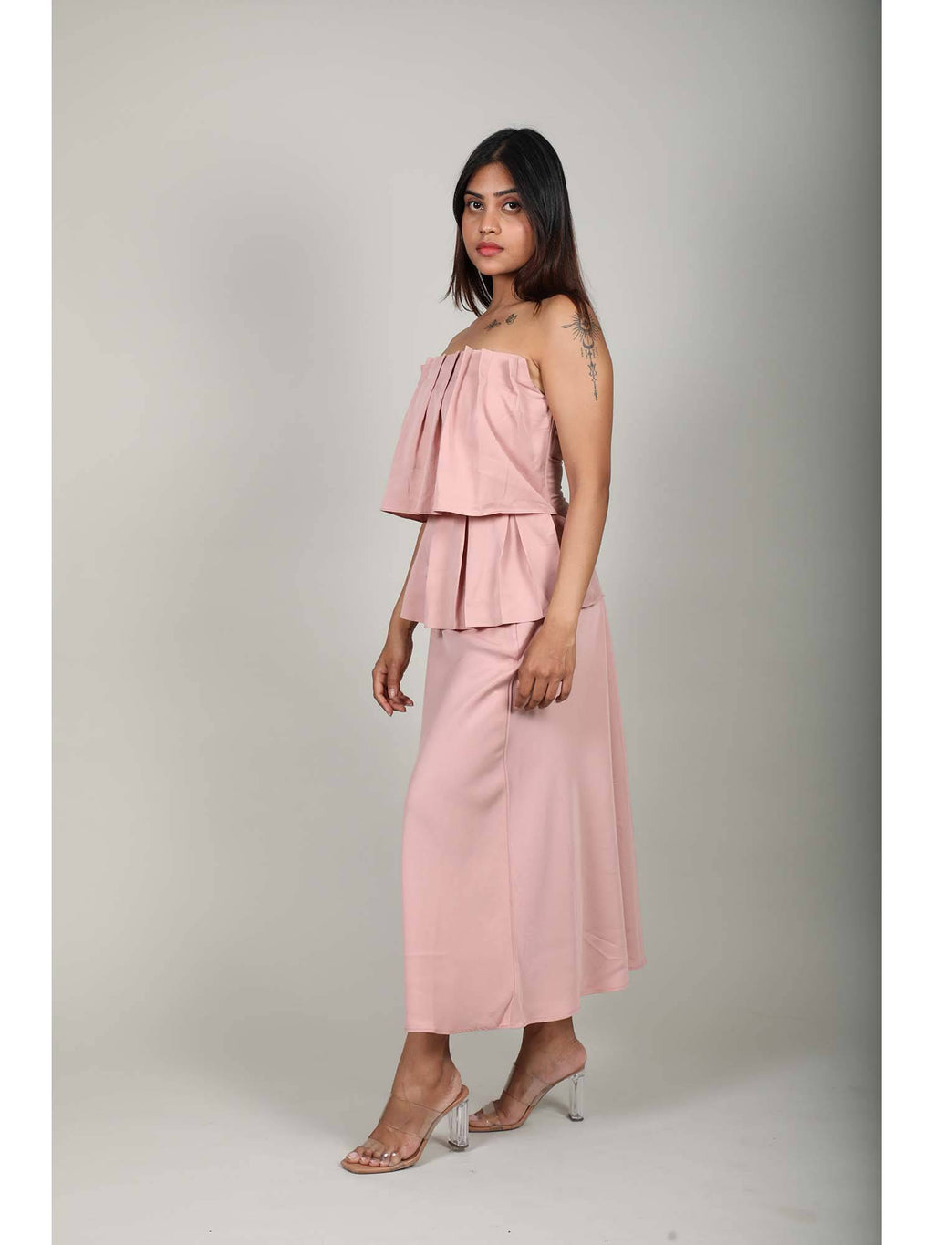 Pink Blush Fluted Tube Top | TT90 - view 2