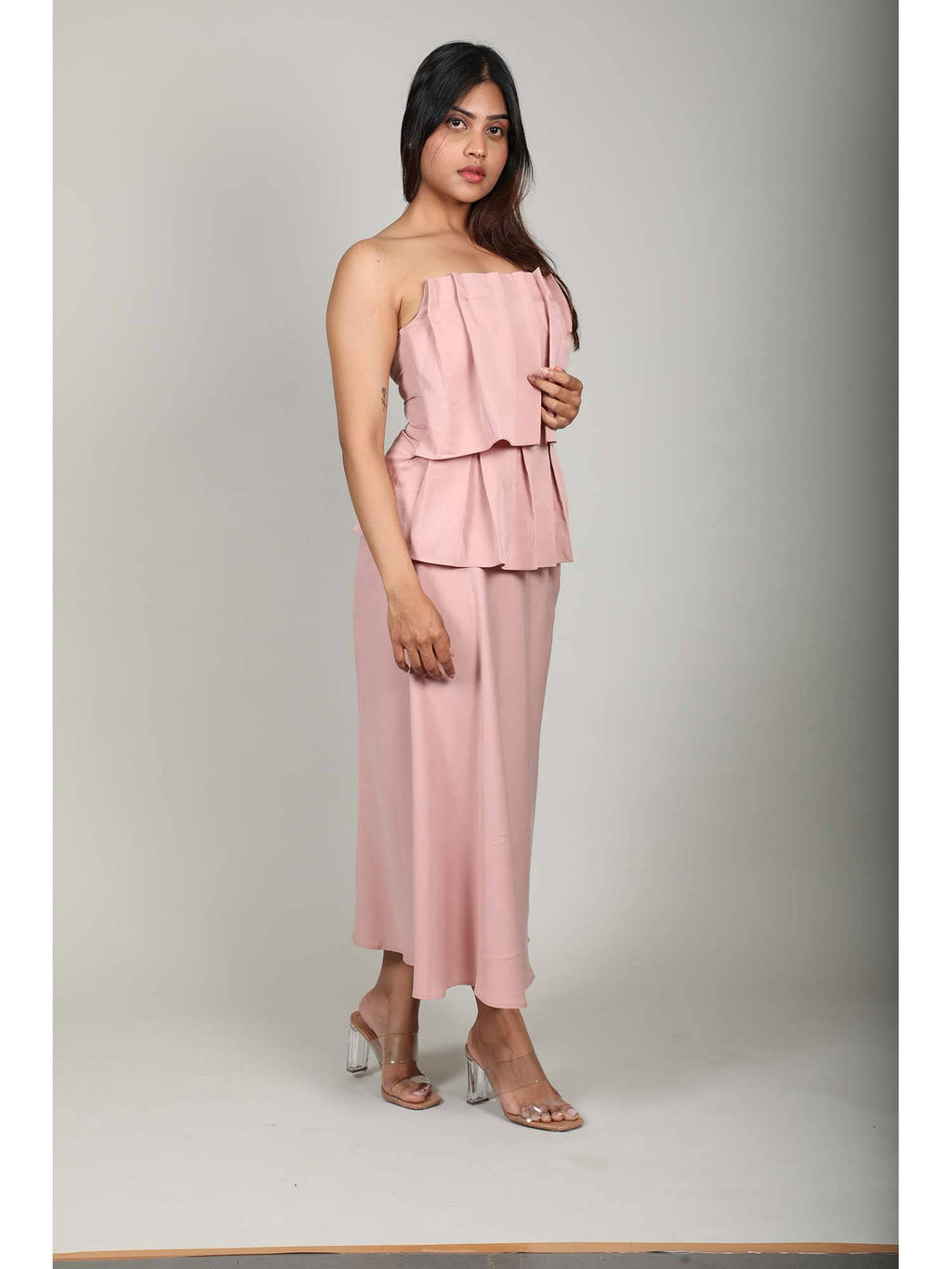 Pink Blush Fluted Tube Top | TT90 - view 3