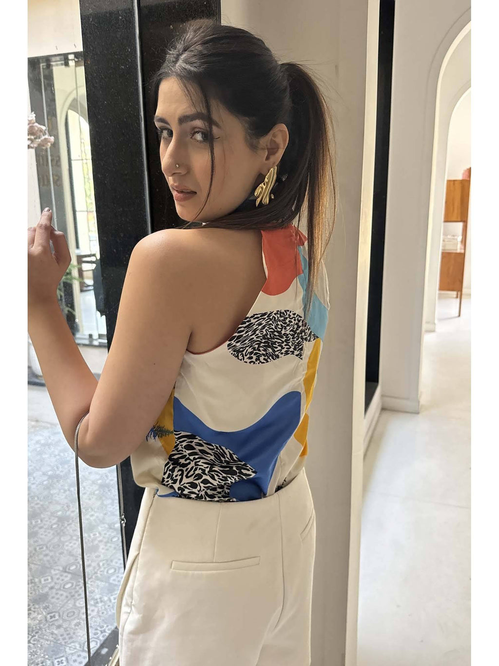 Liza Printed Top - Multi-Color | HT67 - view 2