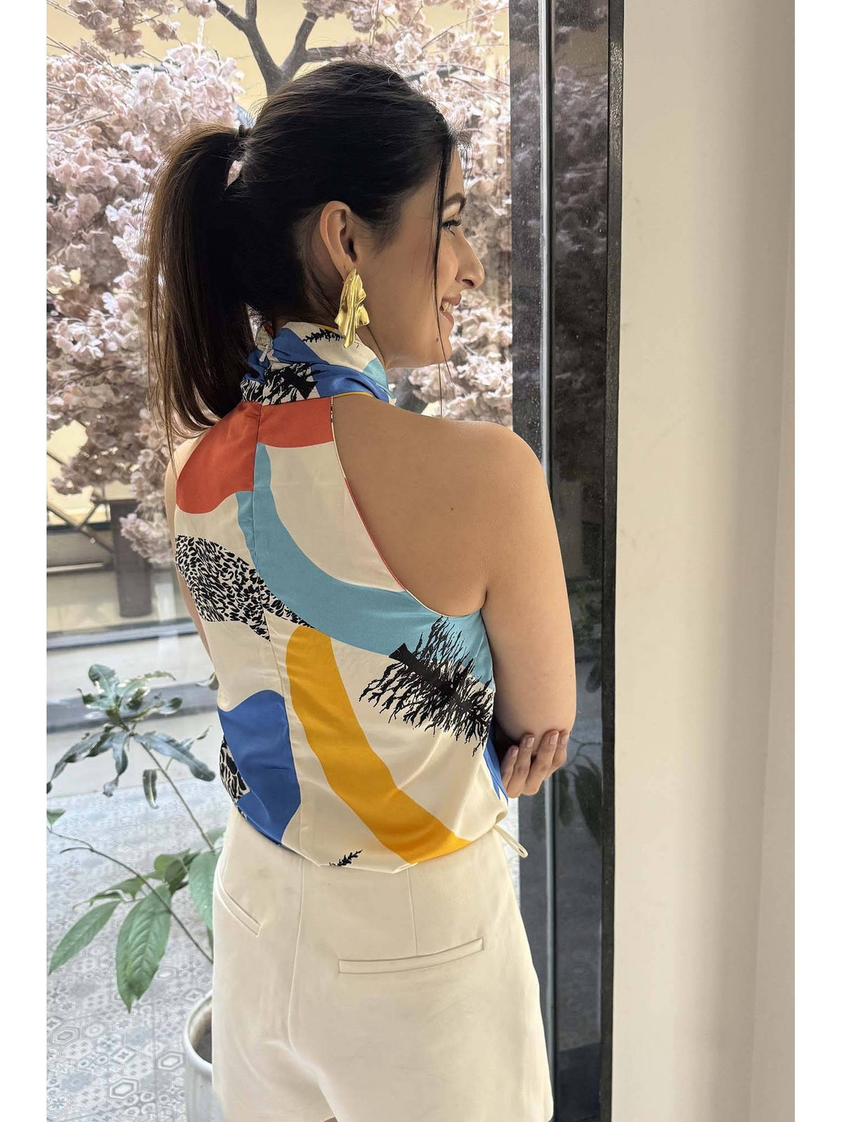 Liza Printed Top - Multi-Color | HT67 - view 3
