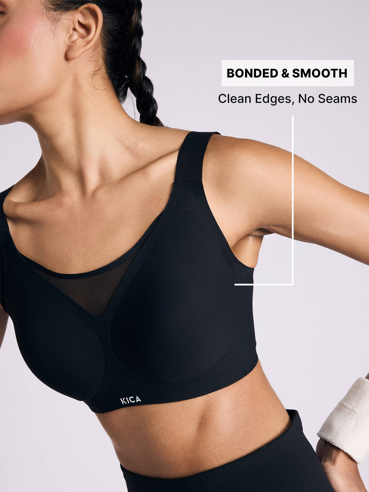 High Impact PowerBond Sports Bra KIC109 Grey | sb09 - view 9