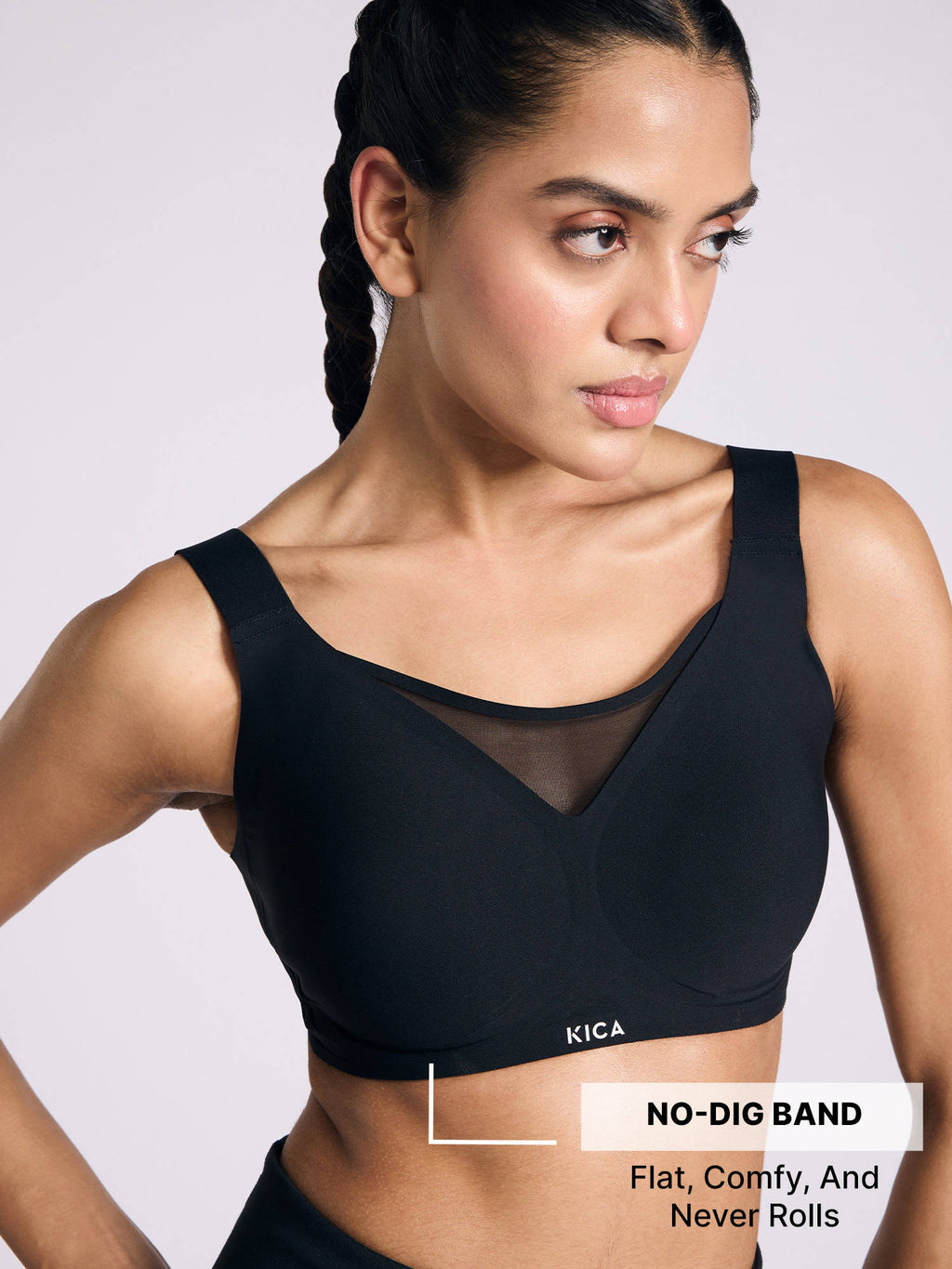 High Impact PowerBond Sports Bra KIC109 Grey | sb09 - view 10