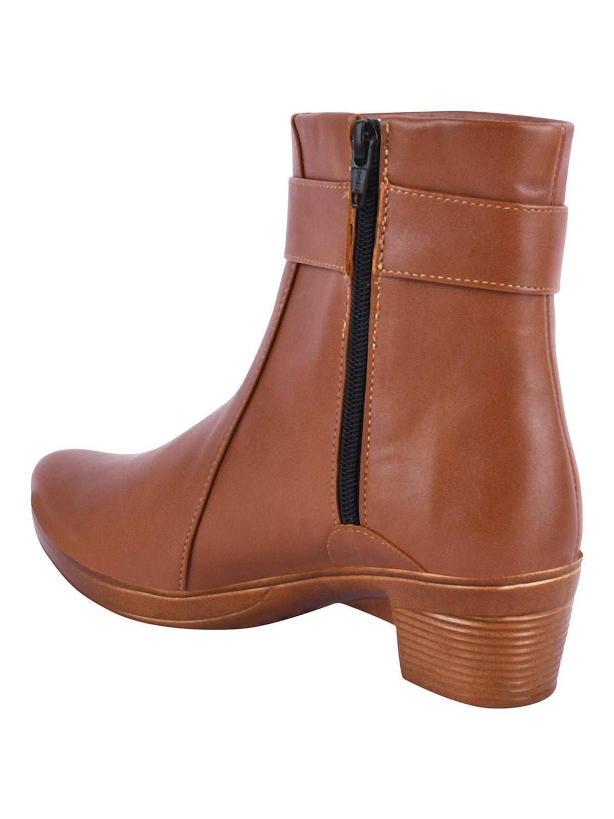 Comfortable Stylish Tan Casual Boots for Women | BT61 - view 4