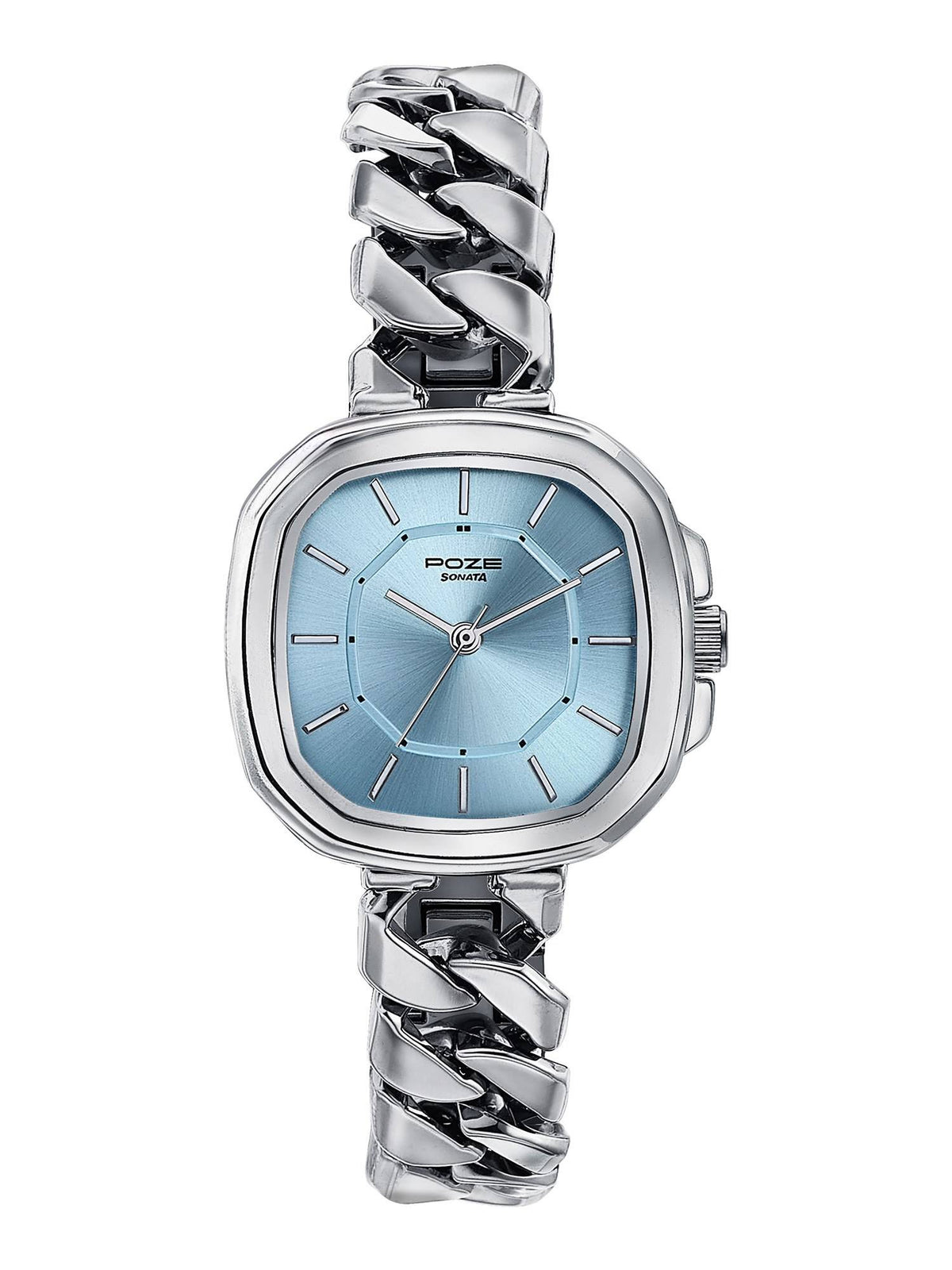 Rose Gold Strap Rectangular Dial Watch for Women ( SP80096WM01W ) | W92 - view 11
