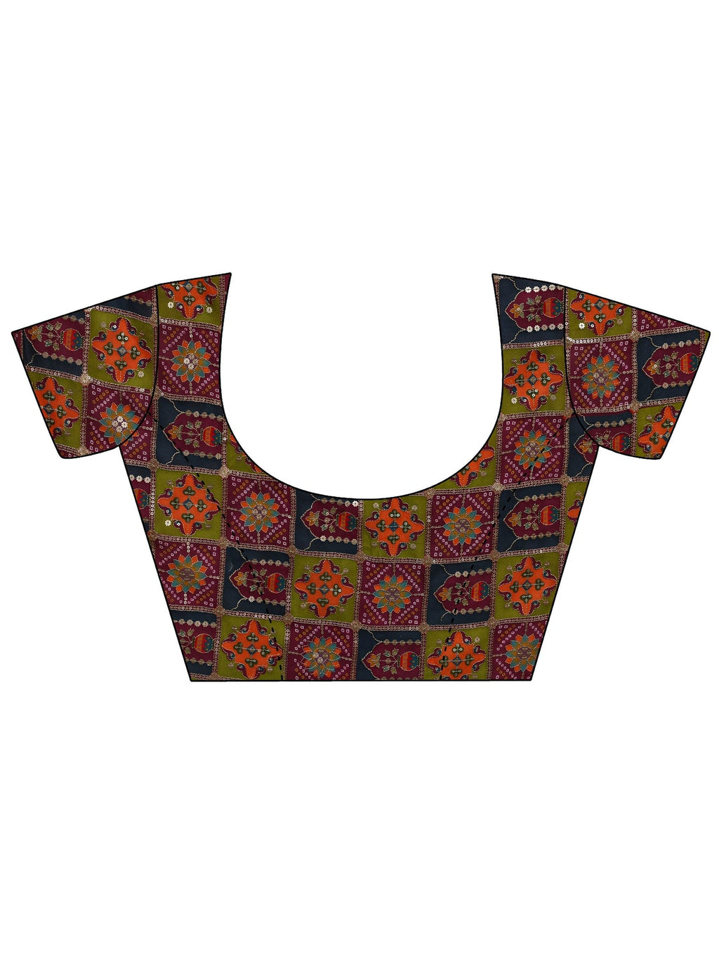 Libas Burgundy Solid Chiffon Saree With Unstitched Blouse Piece S45
