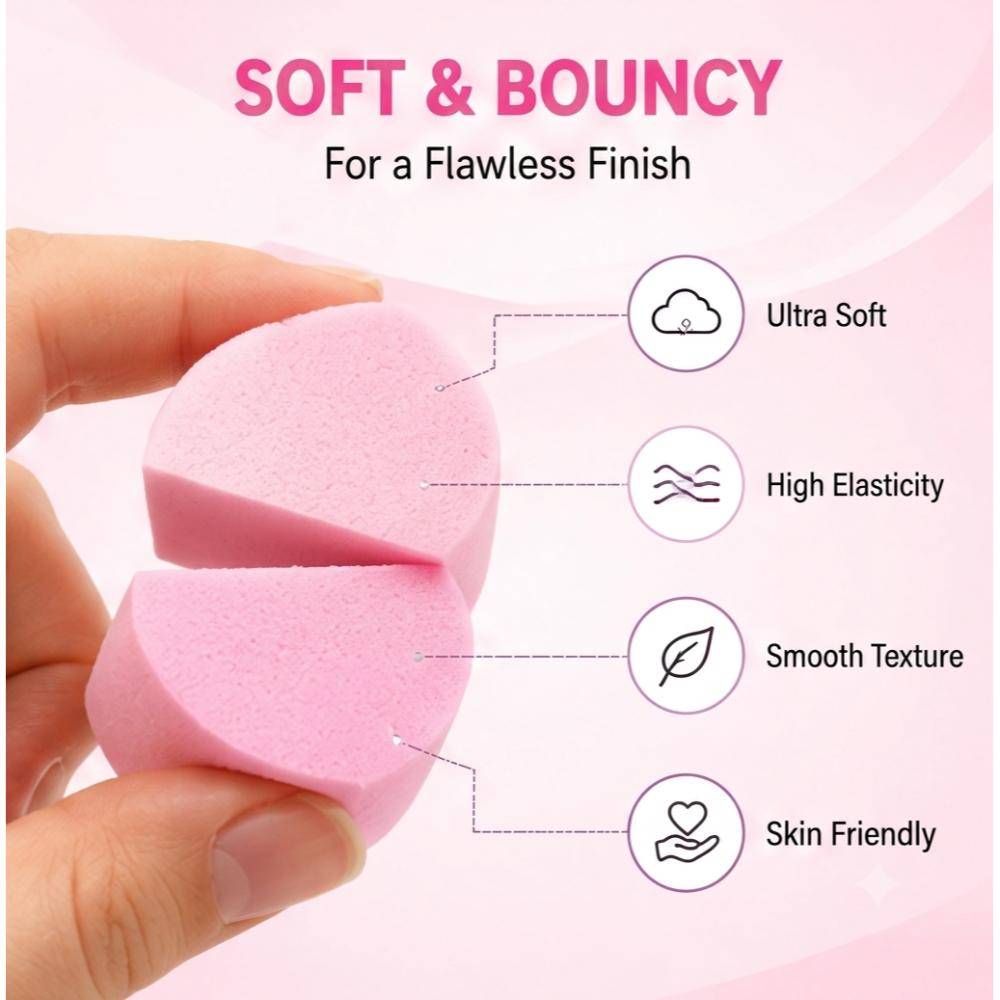 Beauty Blender Makeup Sponge Wedges Set, Applicator, Puffs | T32 - view 2