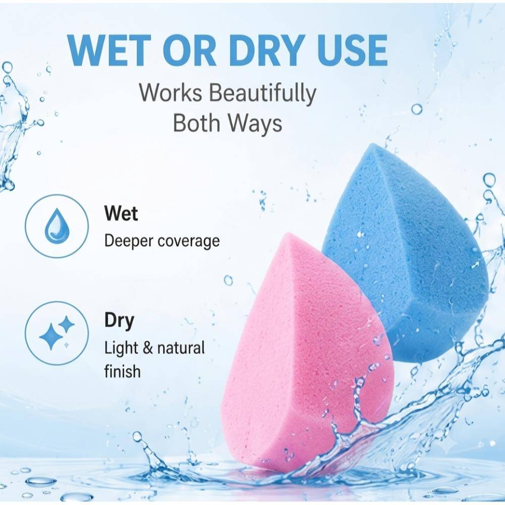 Beauty Blender Makeup Sponge Wedges Set, Applicator, Puffs | T32 - view 4