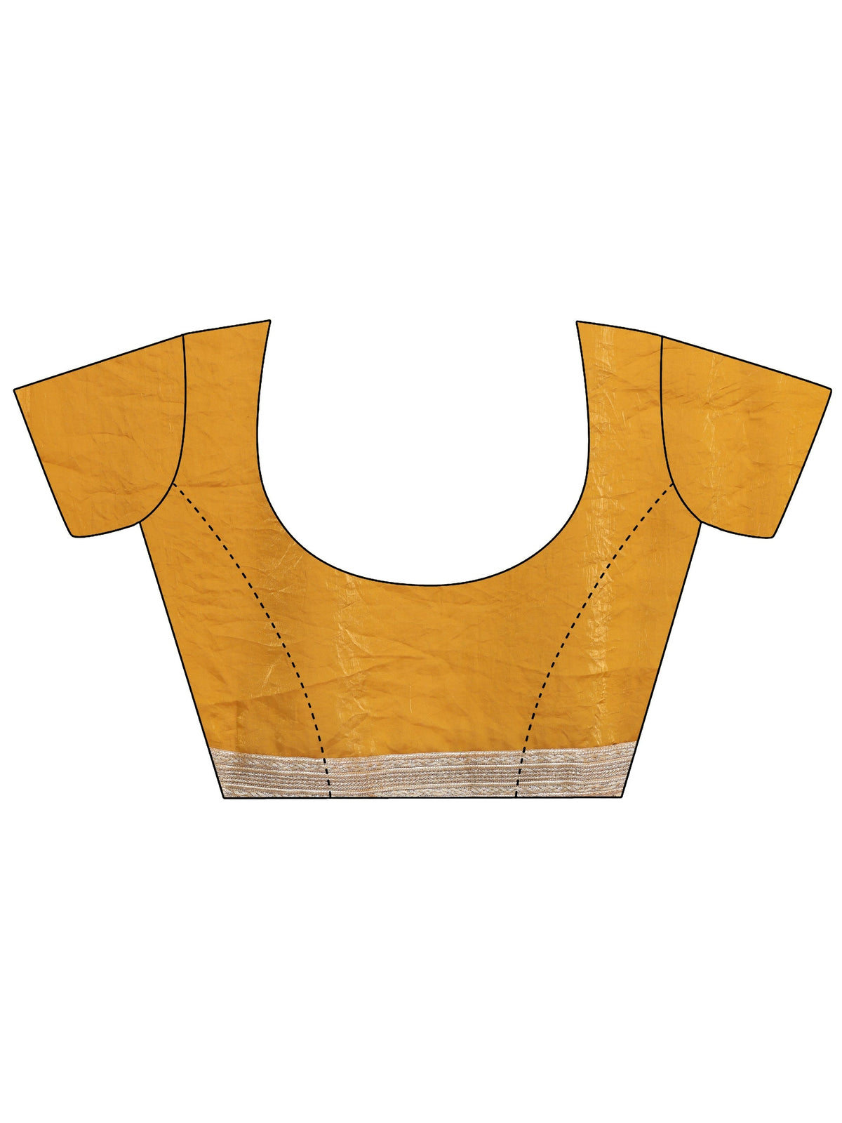 Libas Mustard Striped Textured Tissue Saree