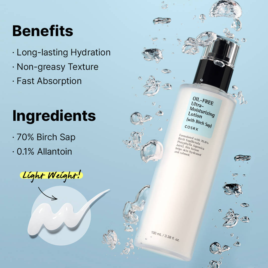 Oil Free Ultra Moisturizing Lotion With Birch Sap | FC3 - view 5