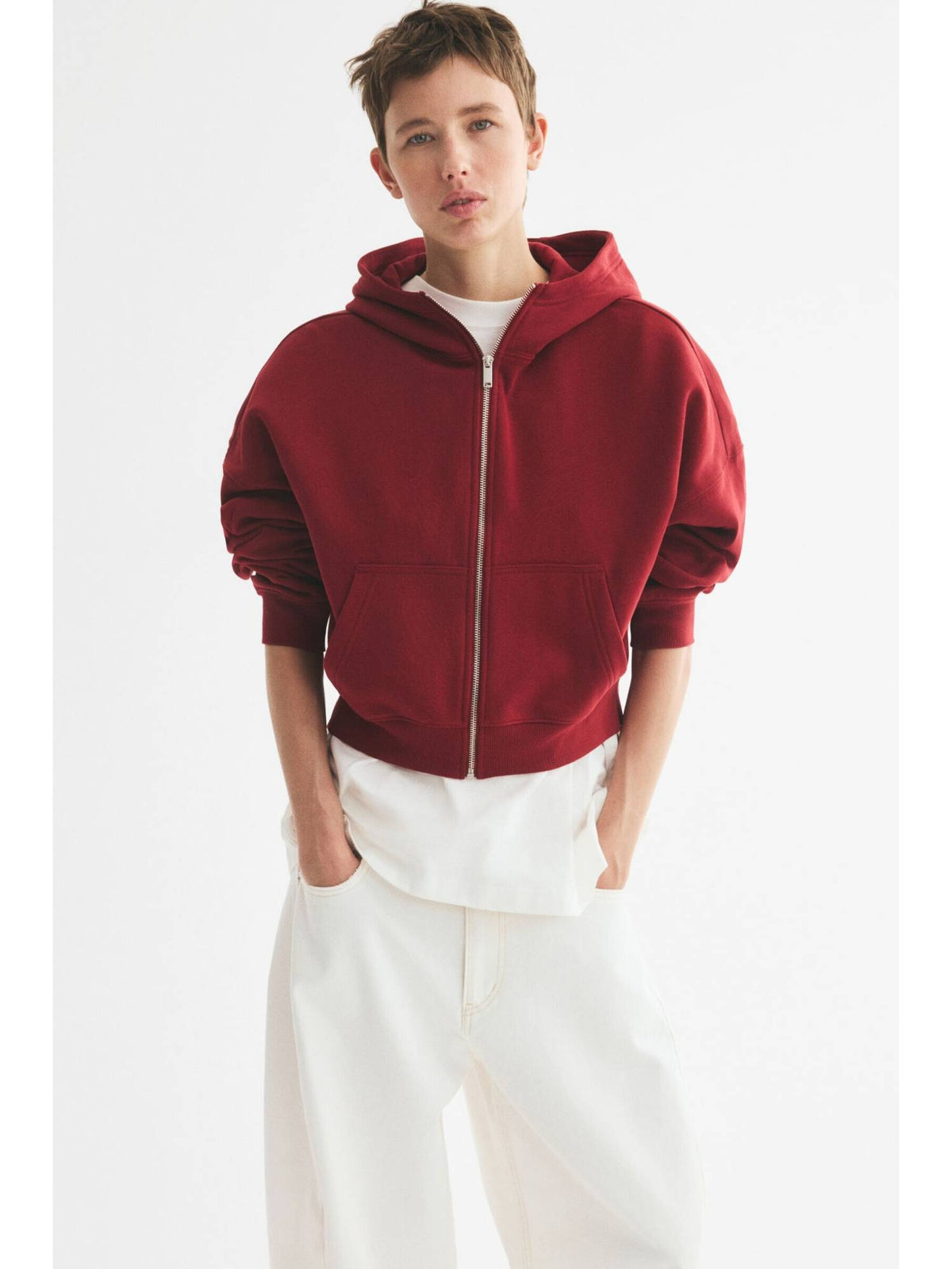 Women Blue Zip-Through Hoodie Jacket | JC78 - view 5