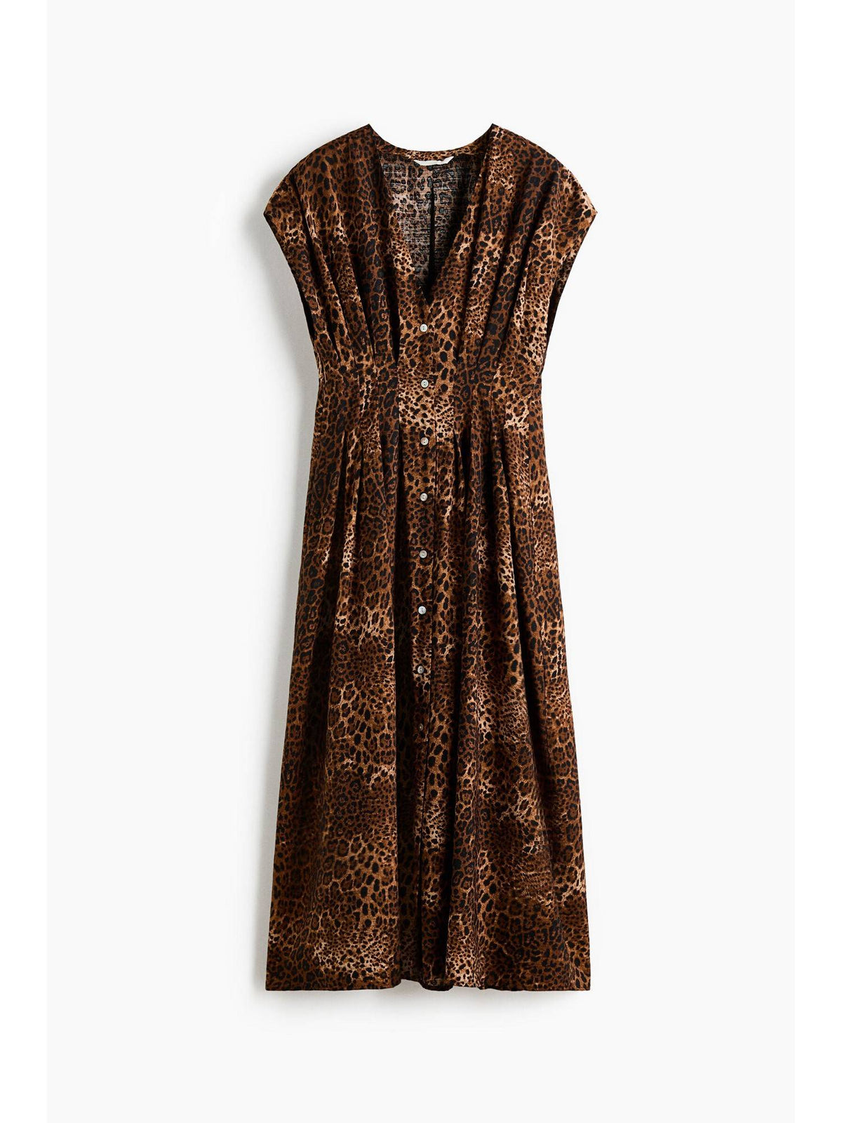Women Black Button-Front Midi Dress | D56 - view 3