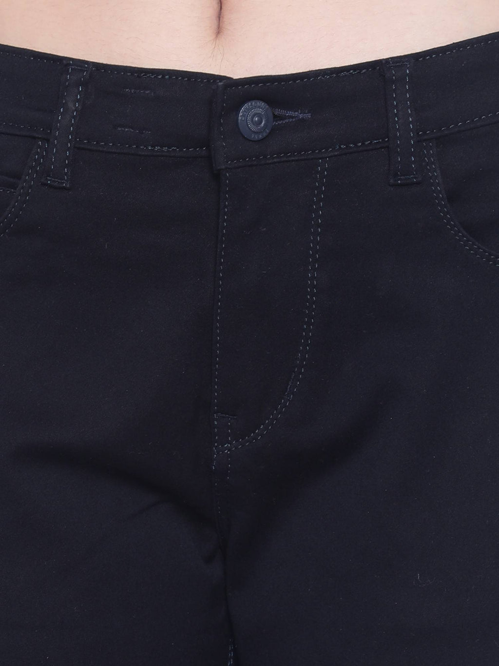Womens Navy Blue Bootcut Jeans | BT10 - view 6
