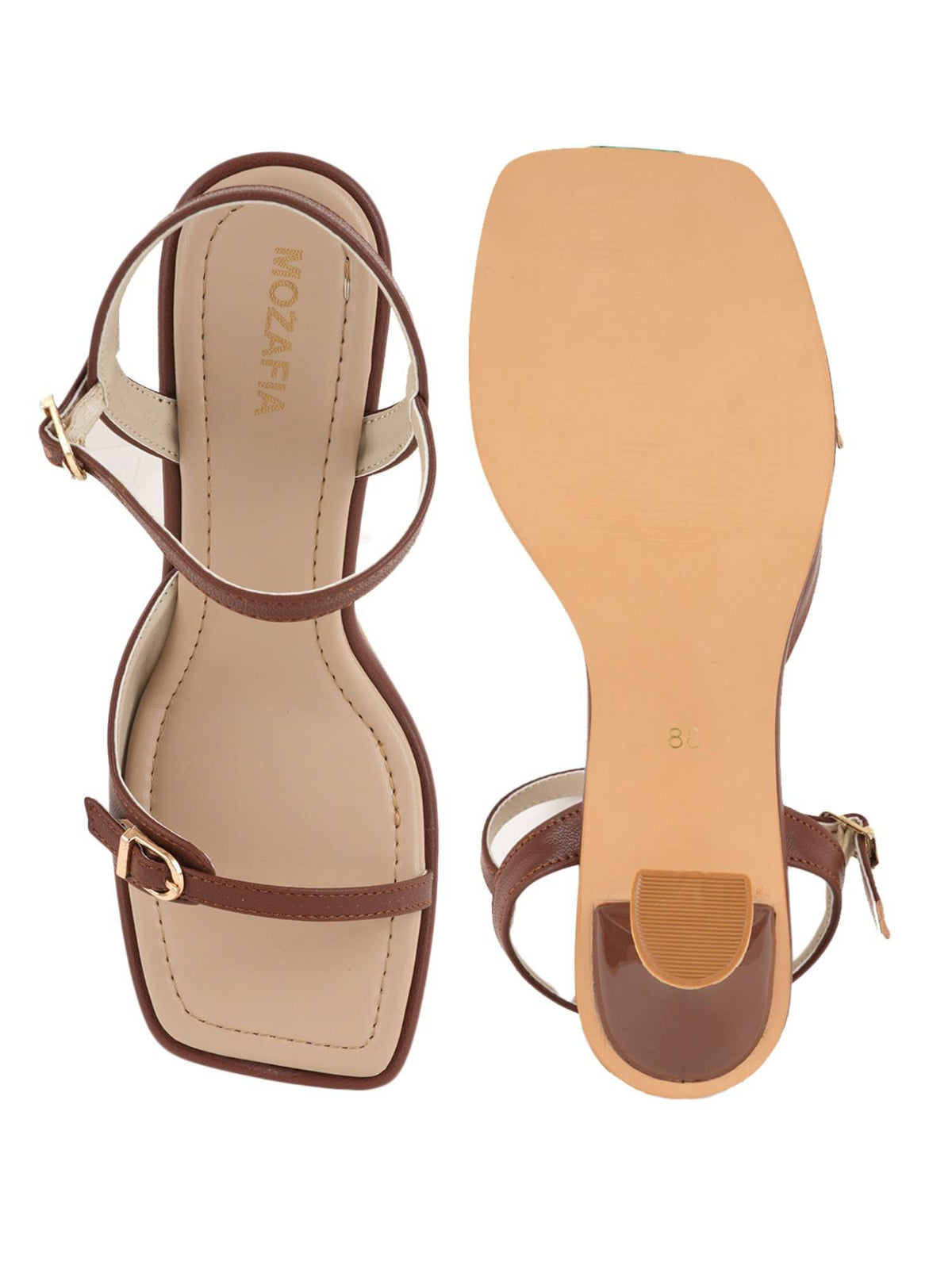Women Brown Sandal Heels | H78 - view 5