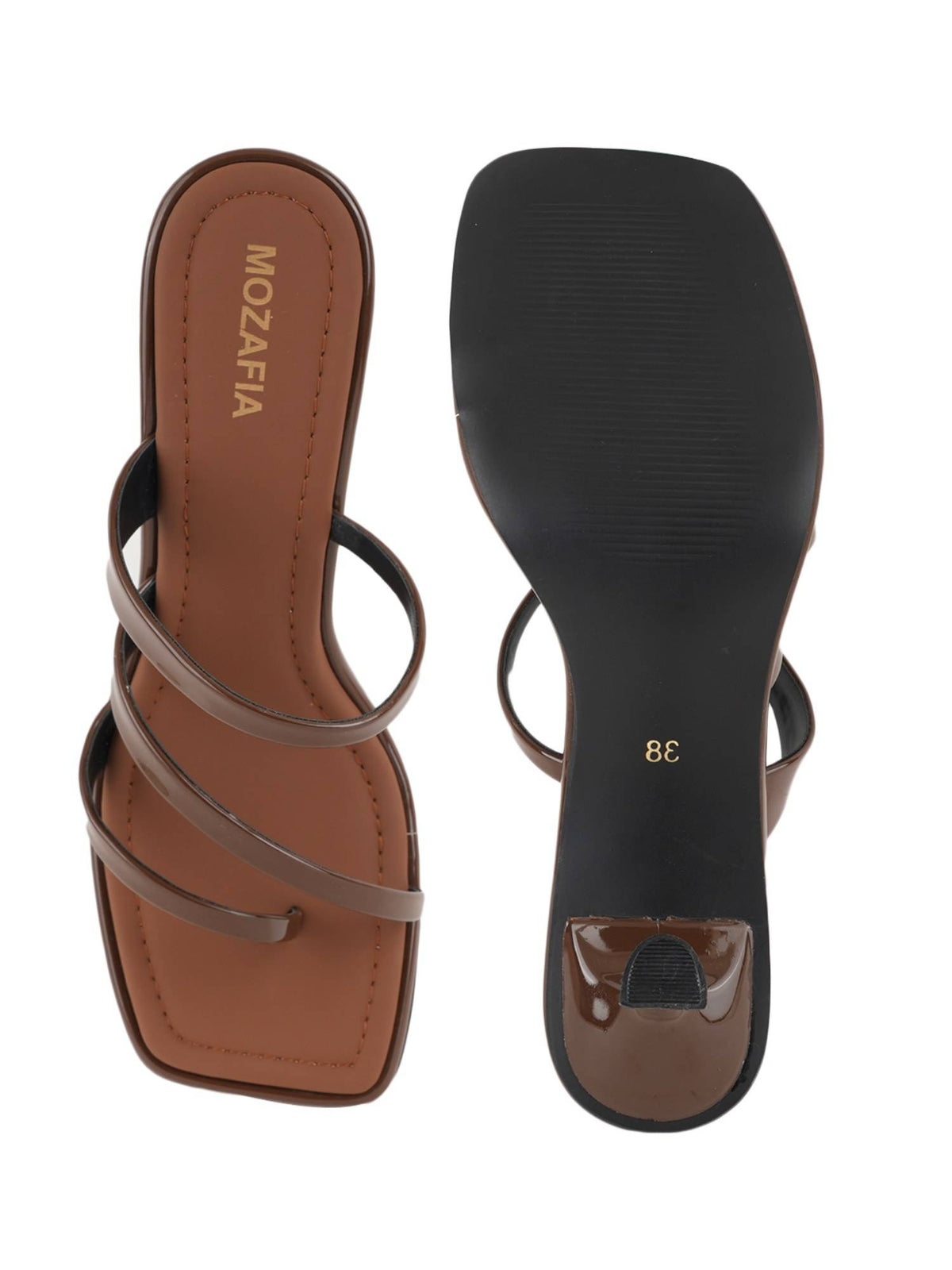 Women Brown Sandal Heels | H78 - view 5