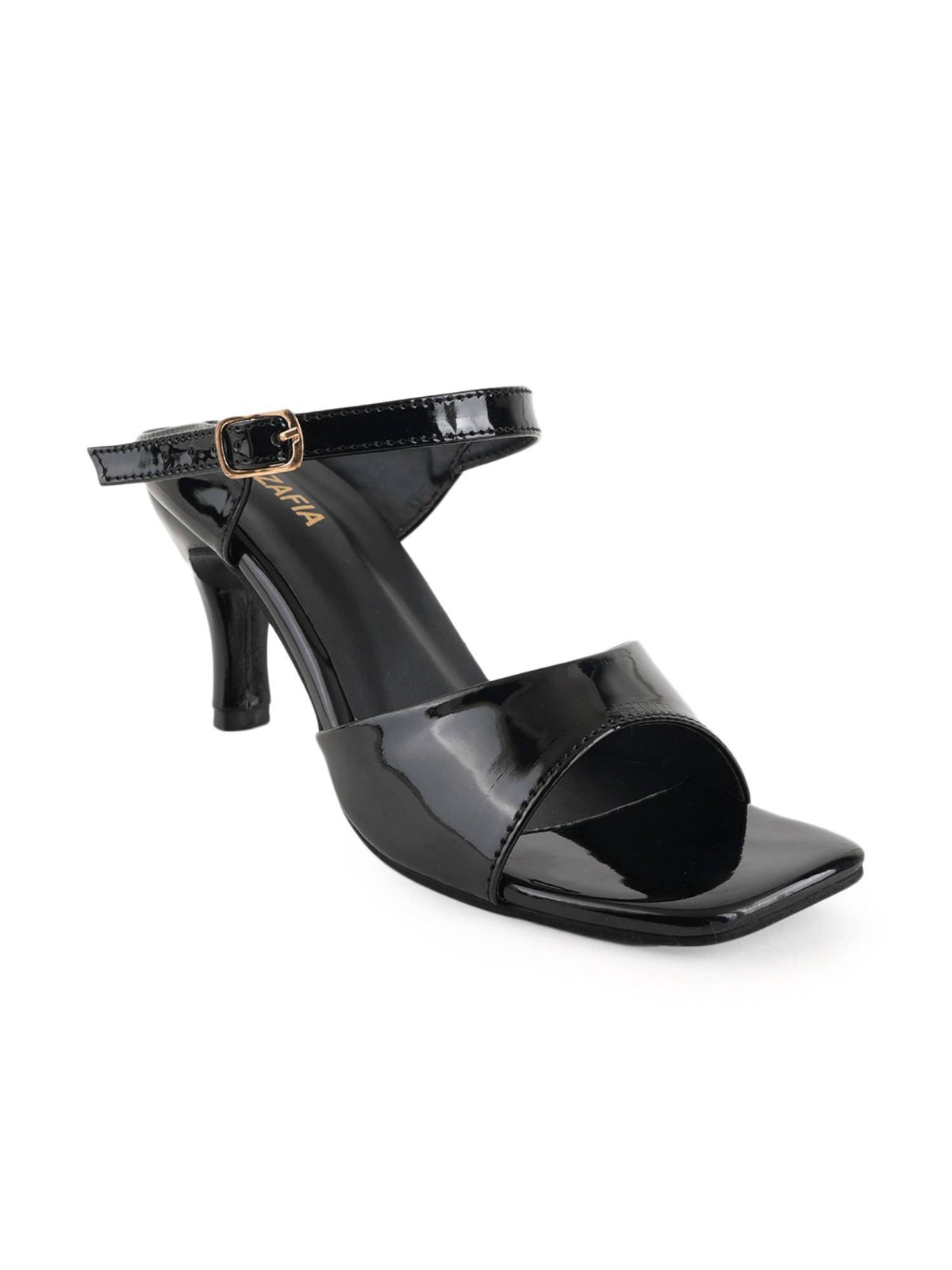 Women Black Sandal Heels | H78 - view 2