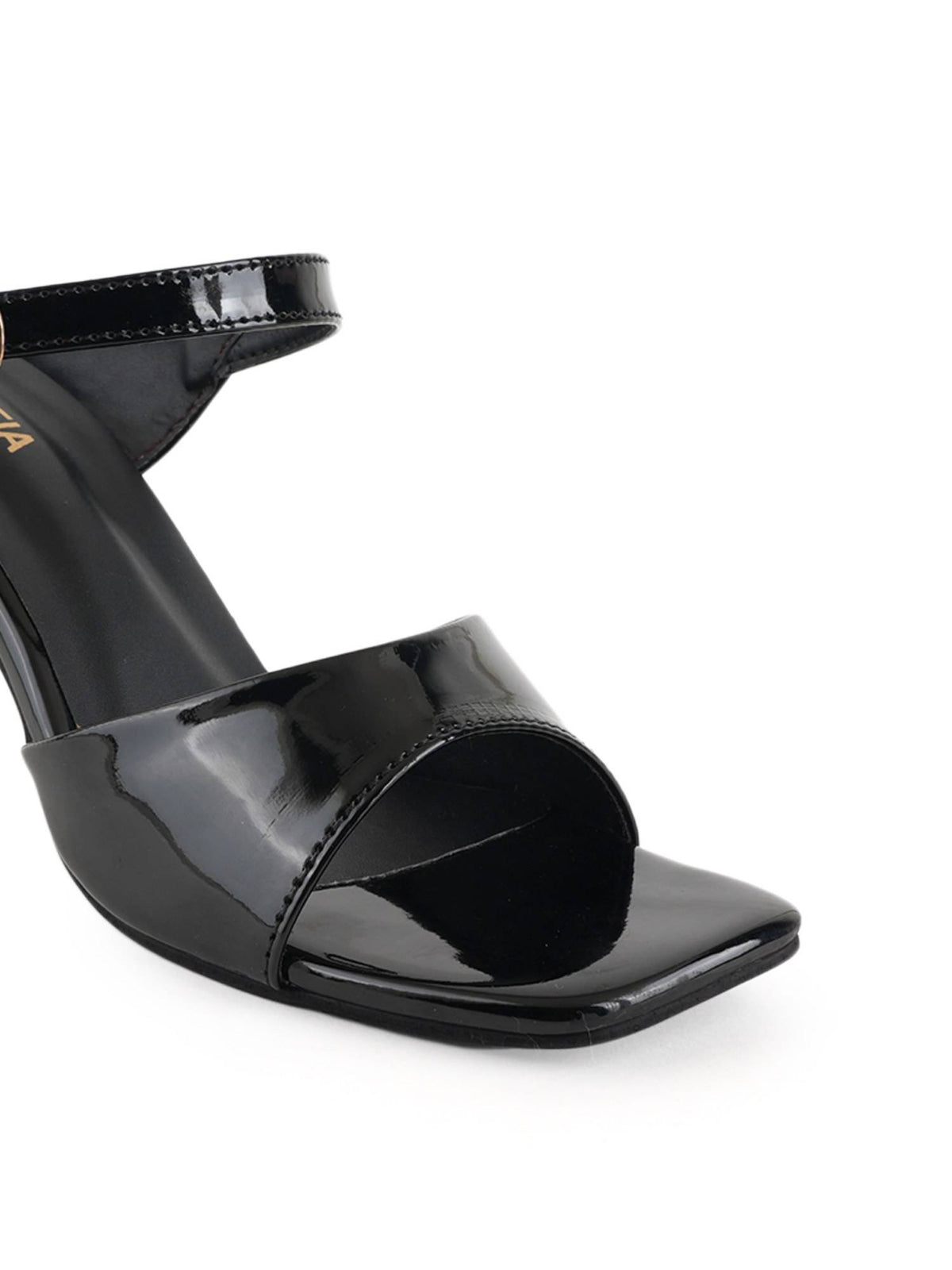 Women Black Sandal Heels | H78 - view 8
