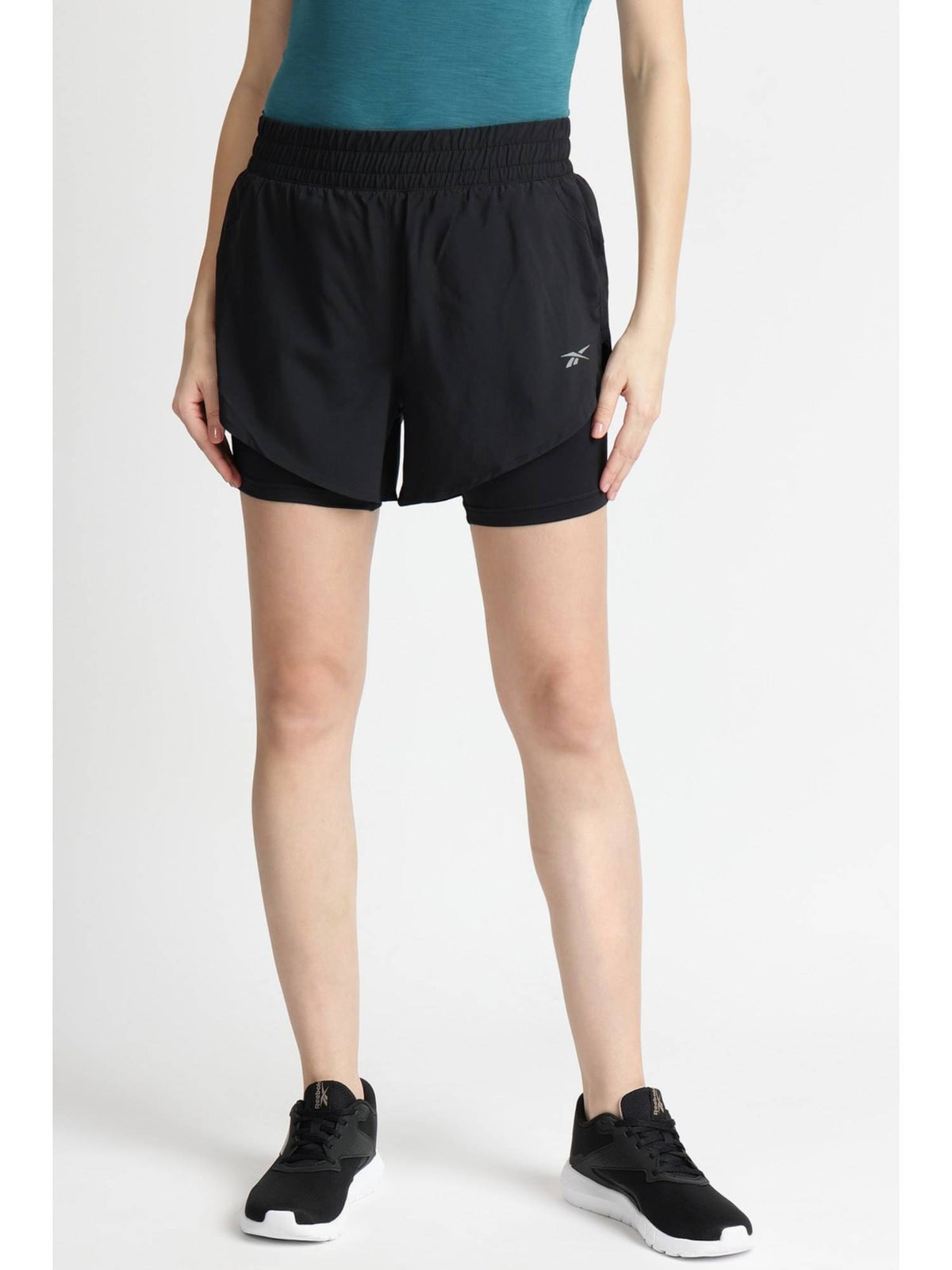 Women Black Shorts - view 1