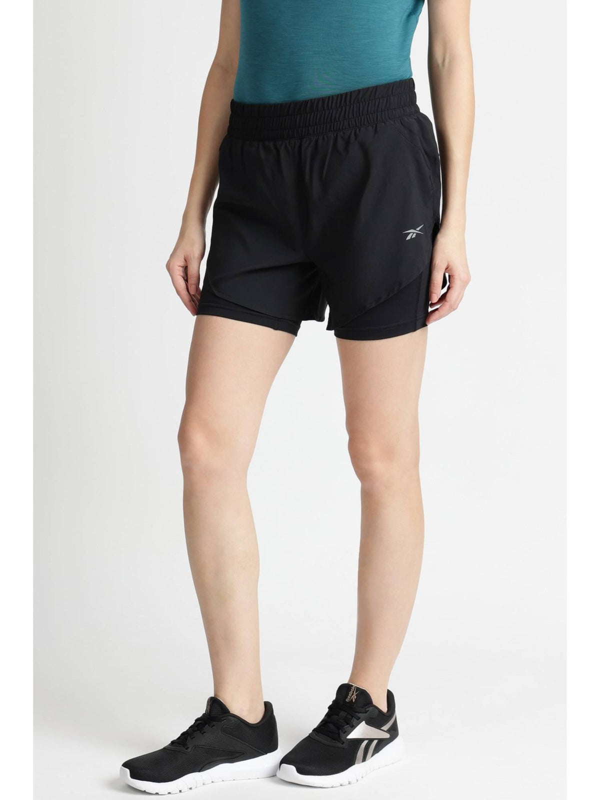 Women Black Shorts - view 2