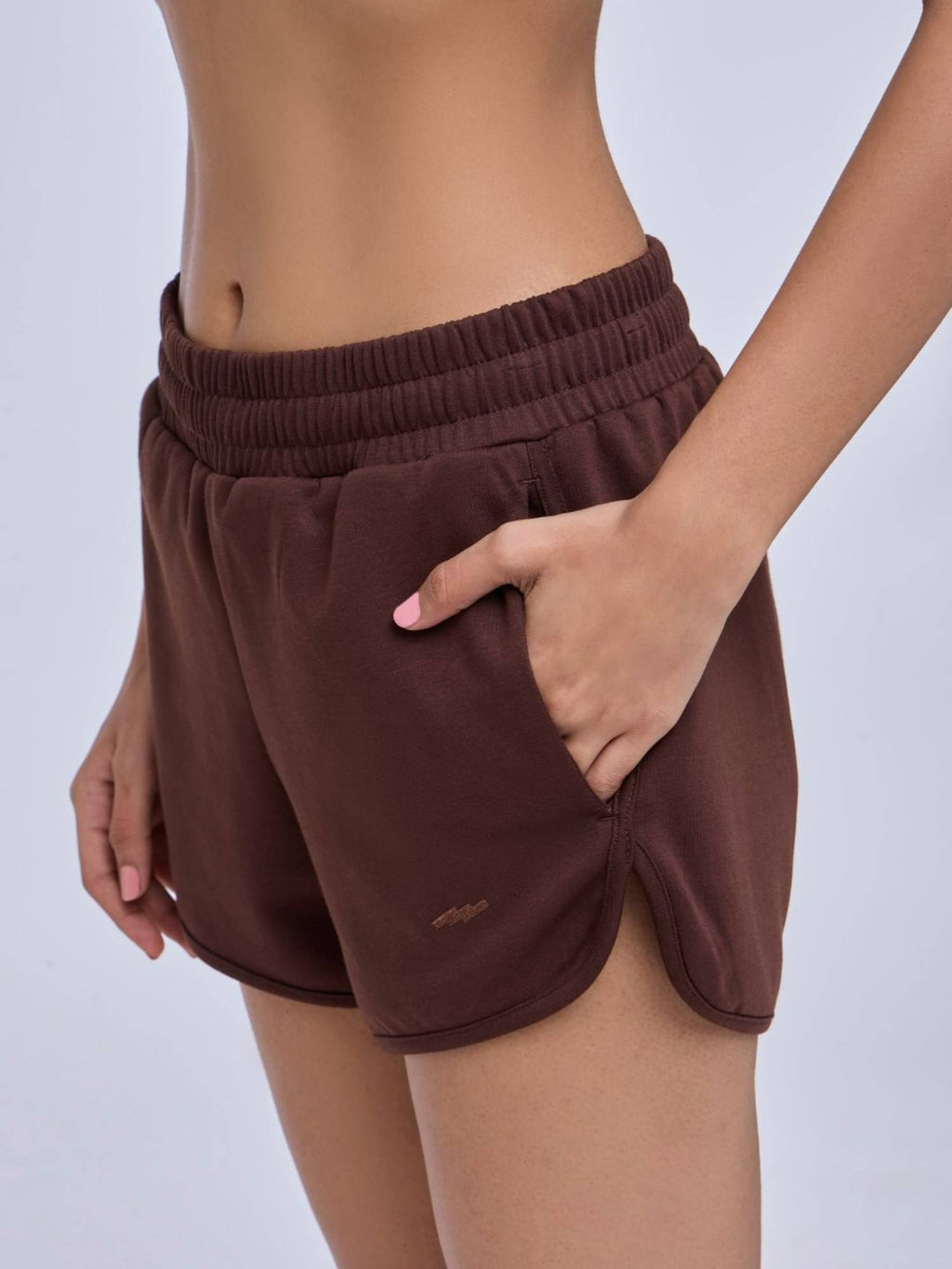 Everywear Curve Brown Shorts - view 4