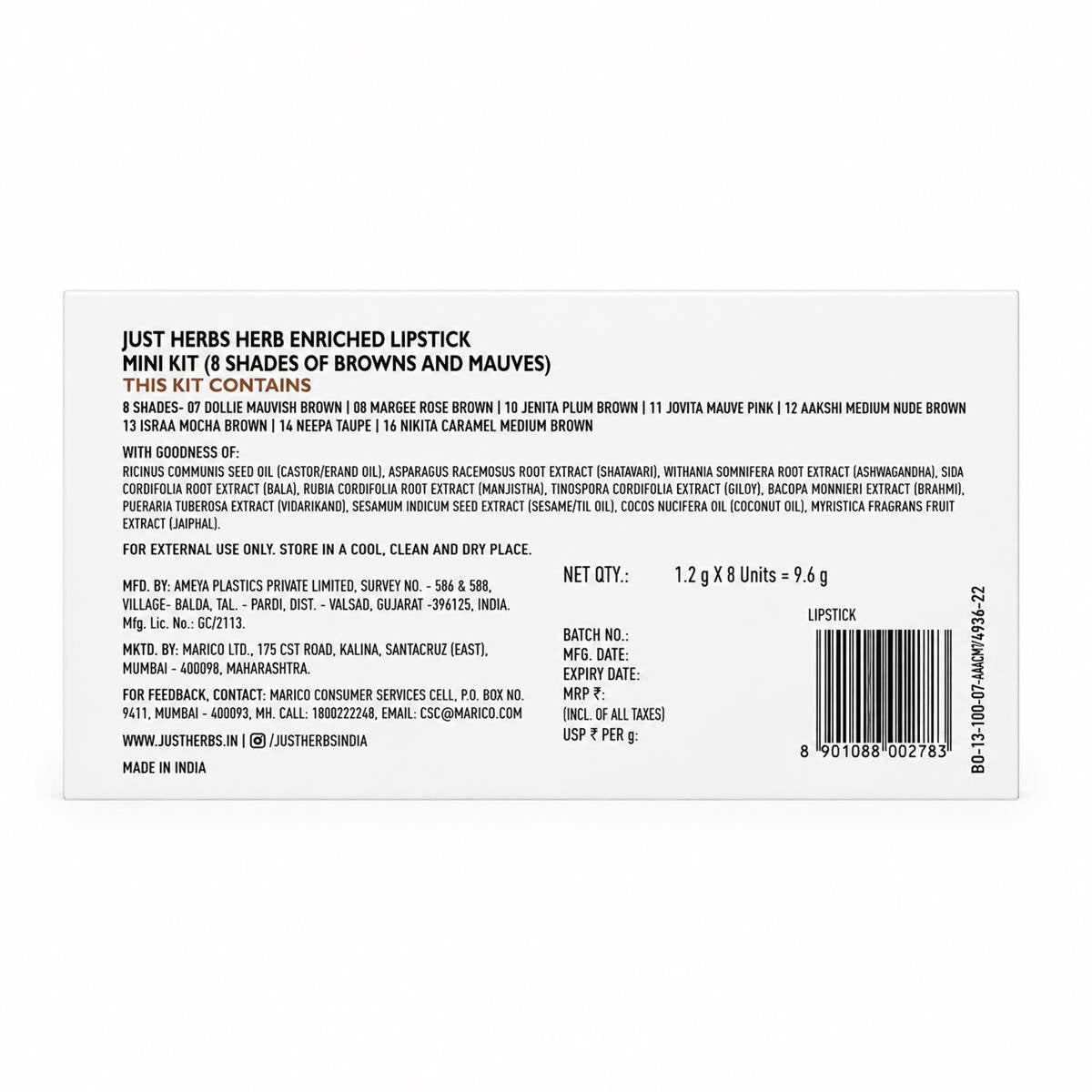 Herb Enriched Lipstick Kit | L12 - view 9