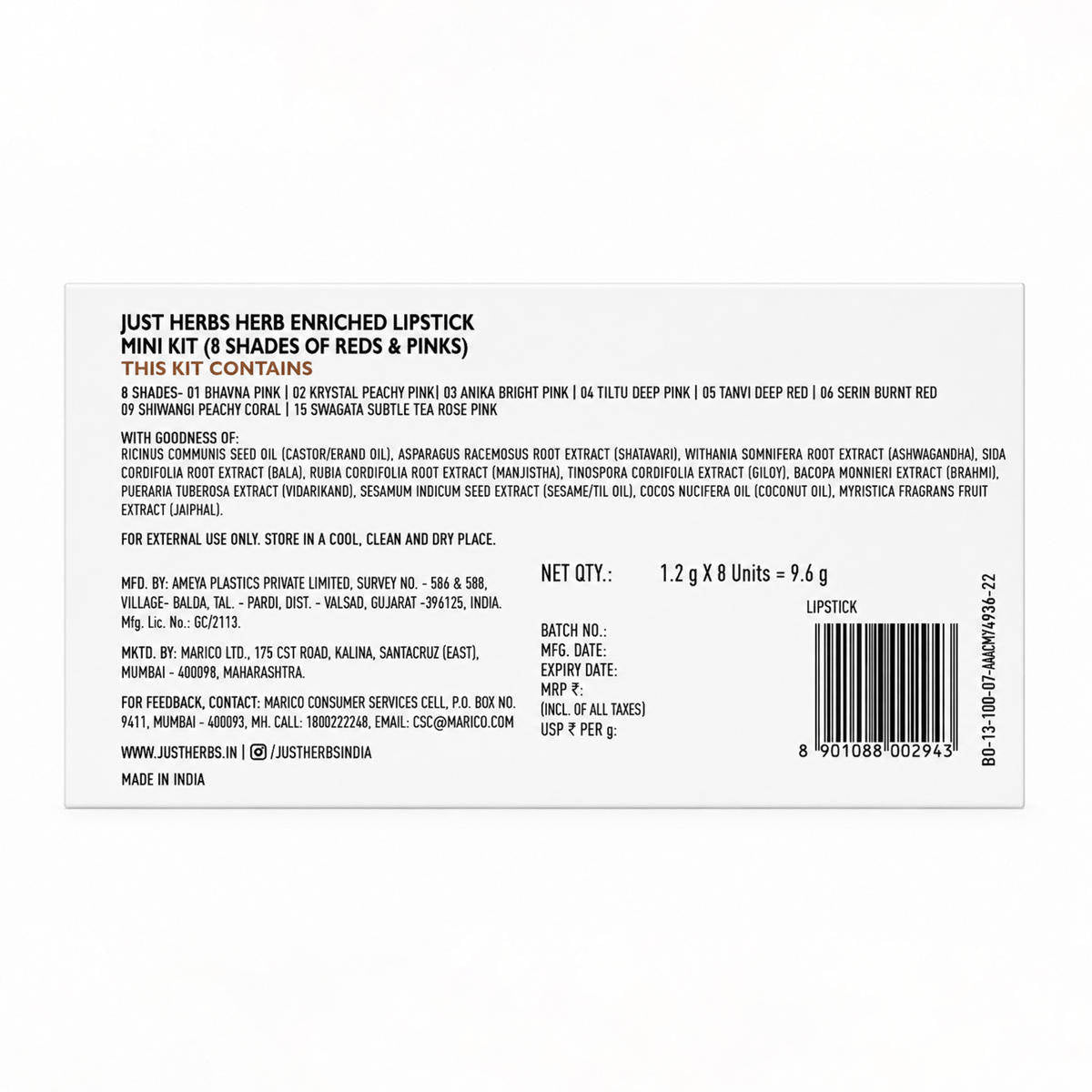 Herb Enriched Lipstick Kit | L12 - view 19