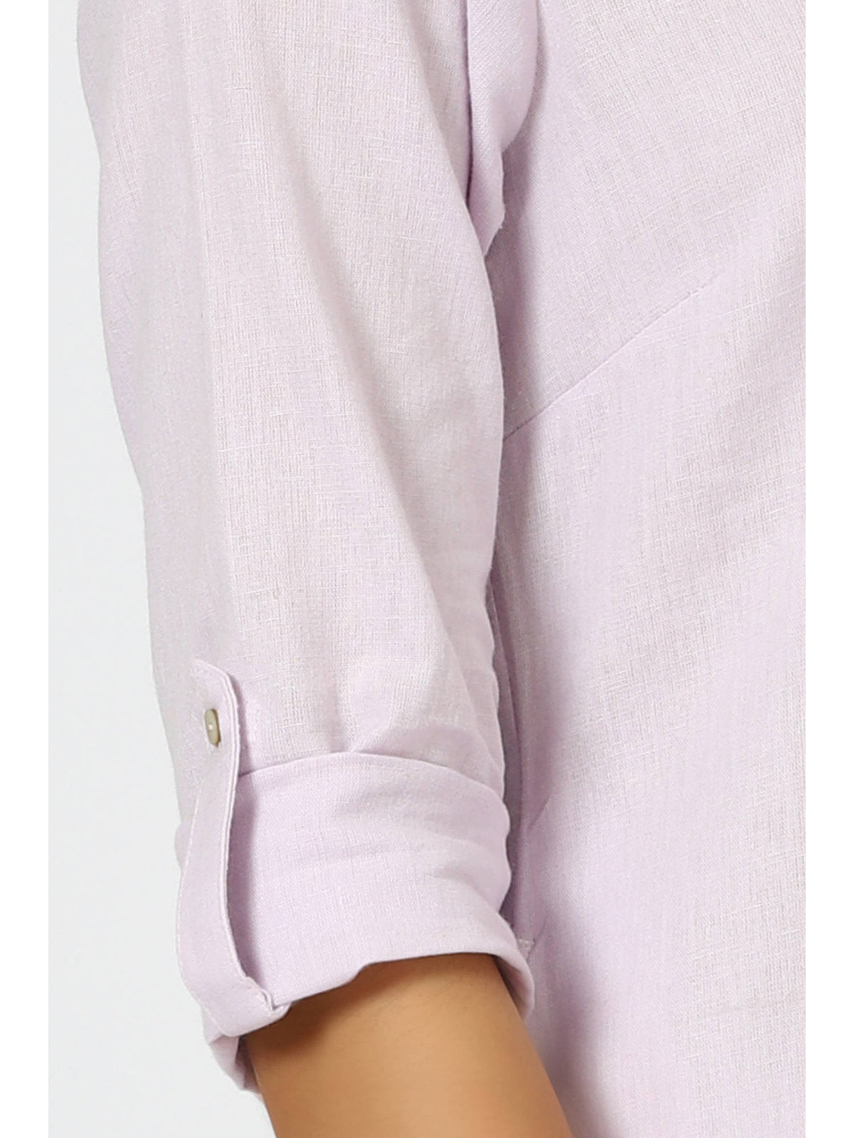 Mandarin Collar Cotton Blend Straight Kurta White | KDG - view 14