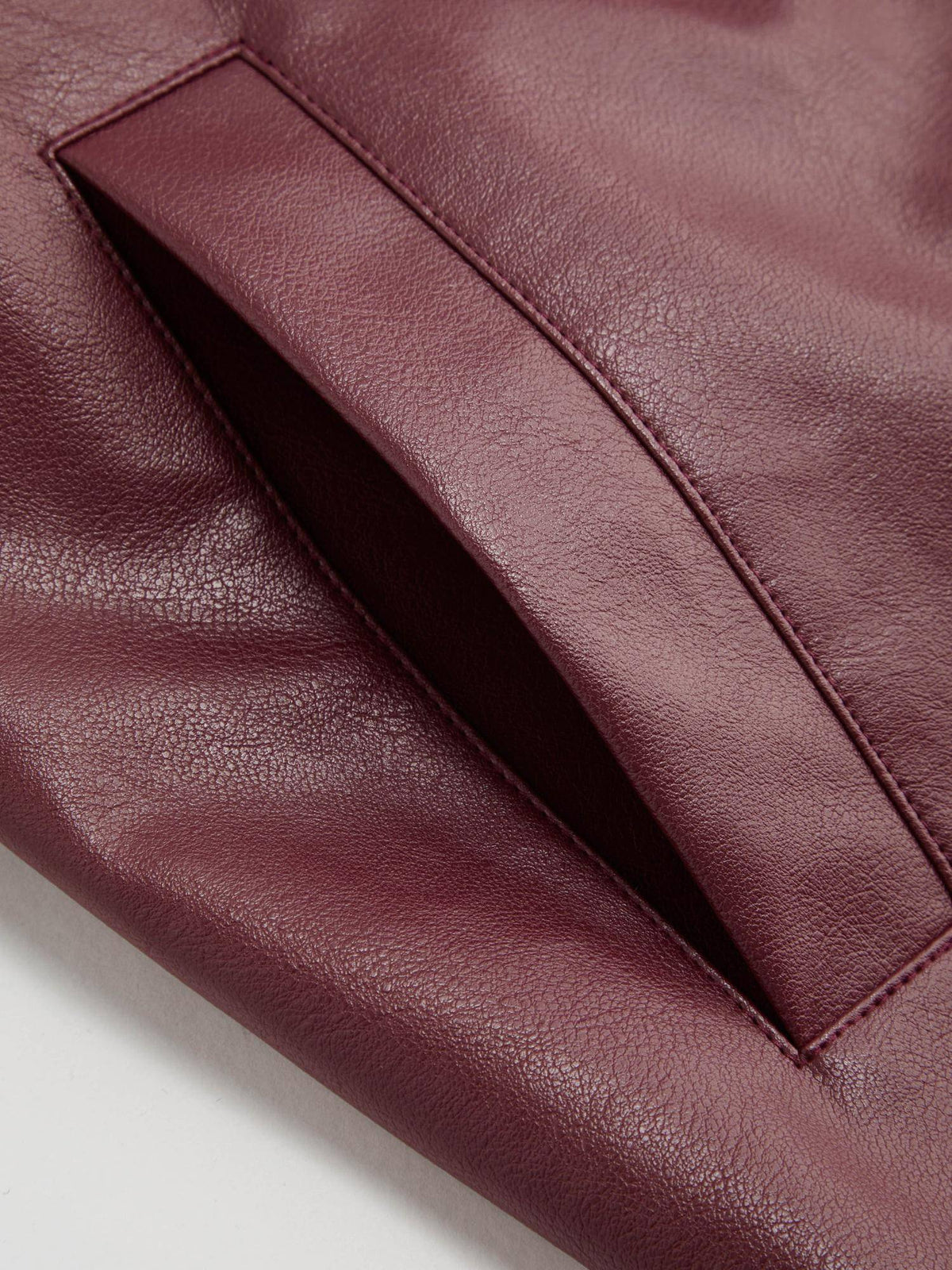 Faux Leather Trench Coat With Belt | CI9 - view 11