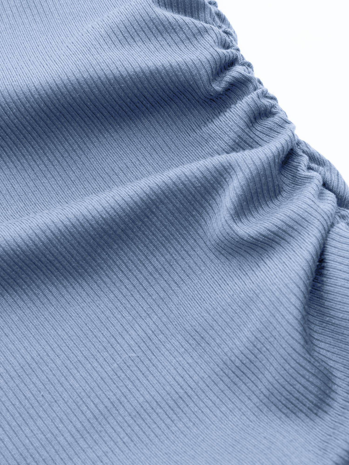 Boat Neck Solid Ruched Long Sleeve Tee | TS56 - view 5