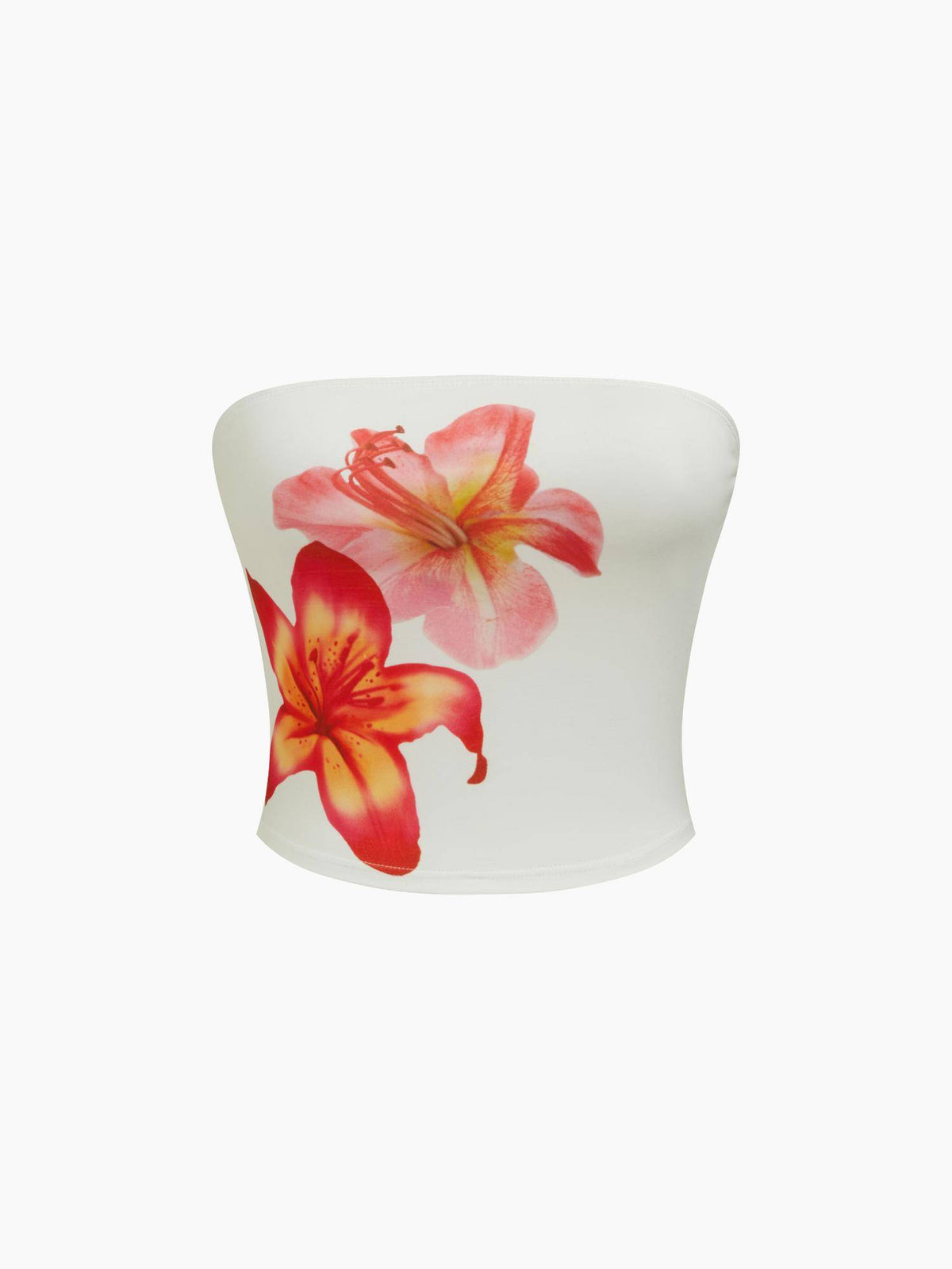 Bandeau Floral Graphic Crop Top | CT61 - view 1