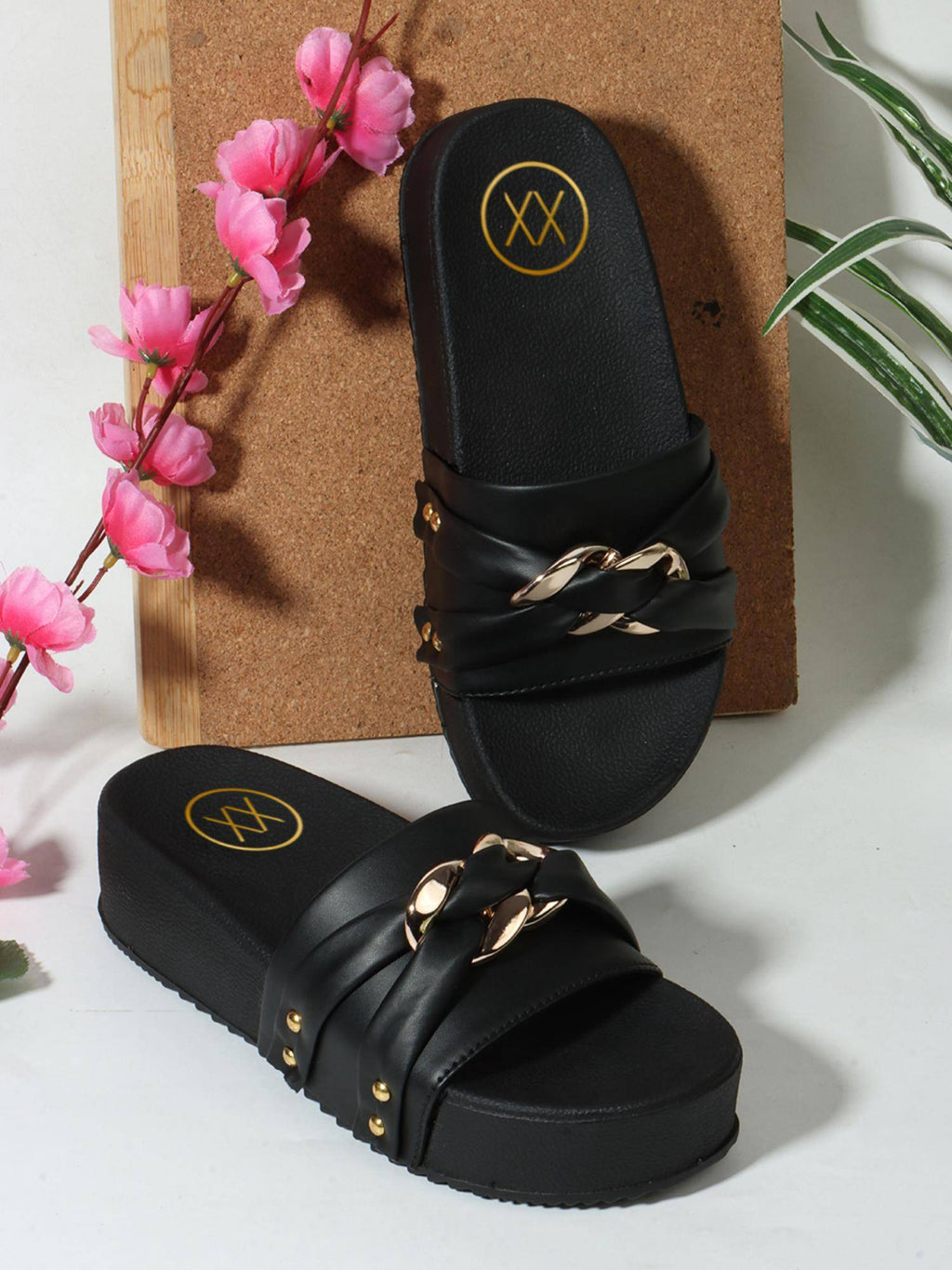 Round Toe Trendy Heel Sandals For Women - White | SD89 - view 9