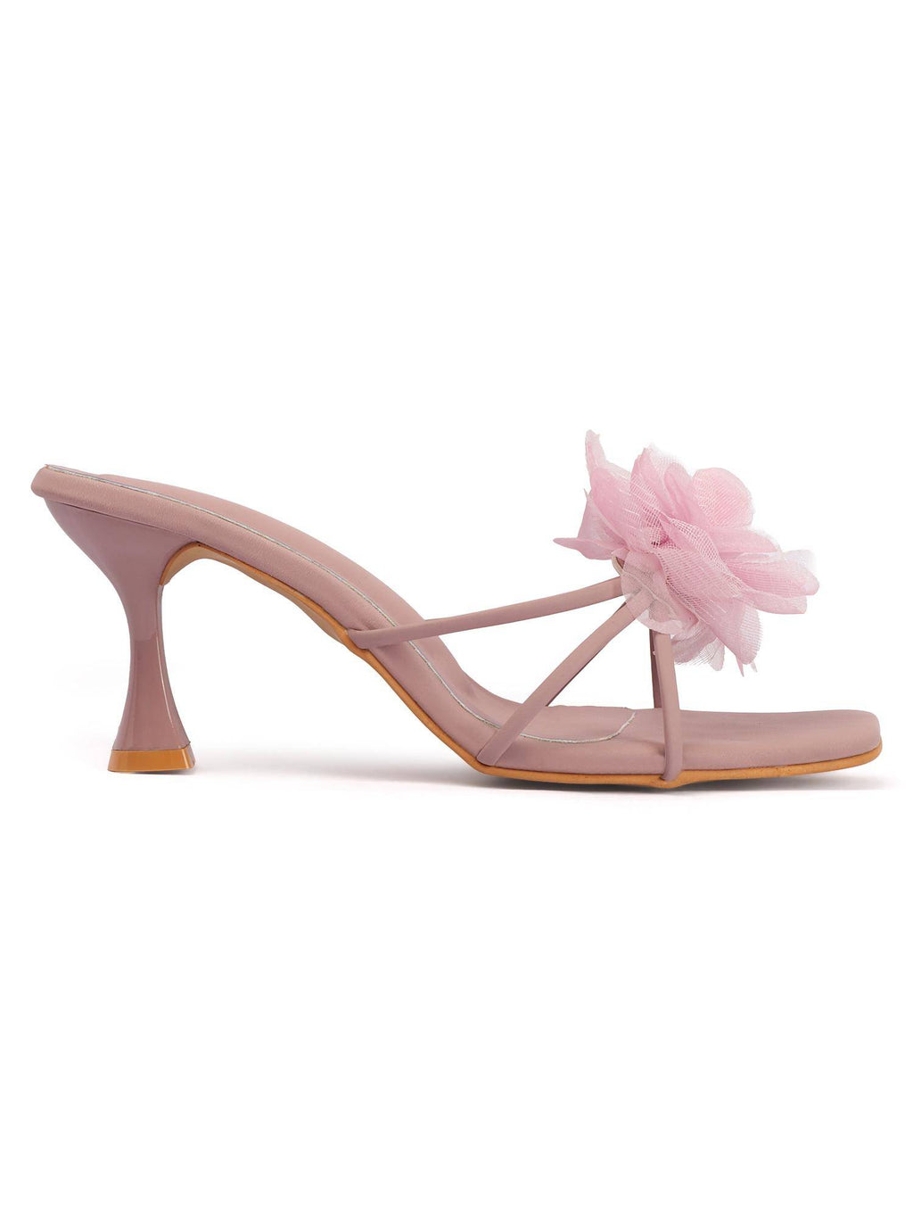 Stylish Spool Heels Sandals For Women - Pink | H78 - view 5