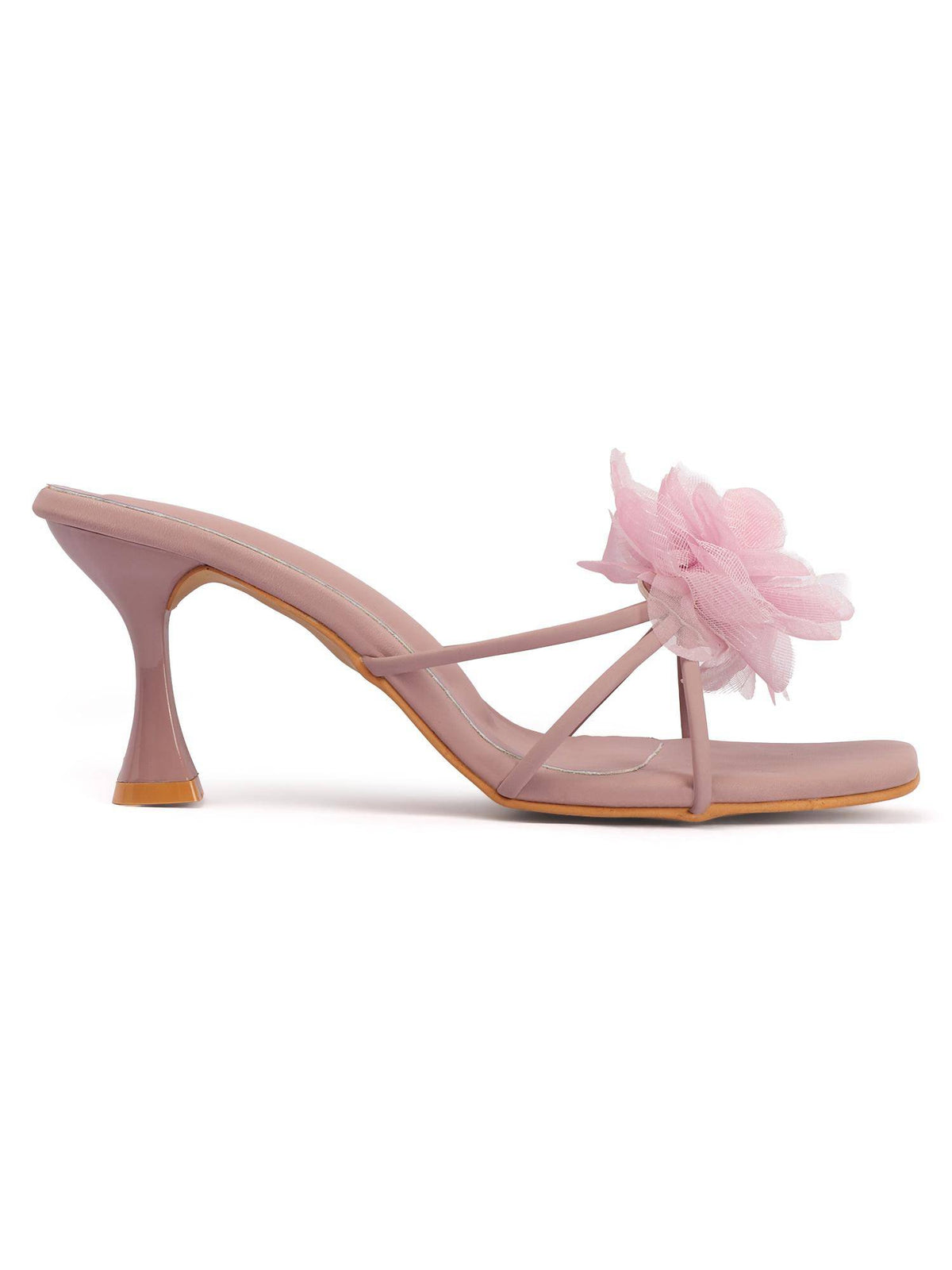 Stylish Spool Heels Sandals For Women - Pink | H78 - view 5
