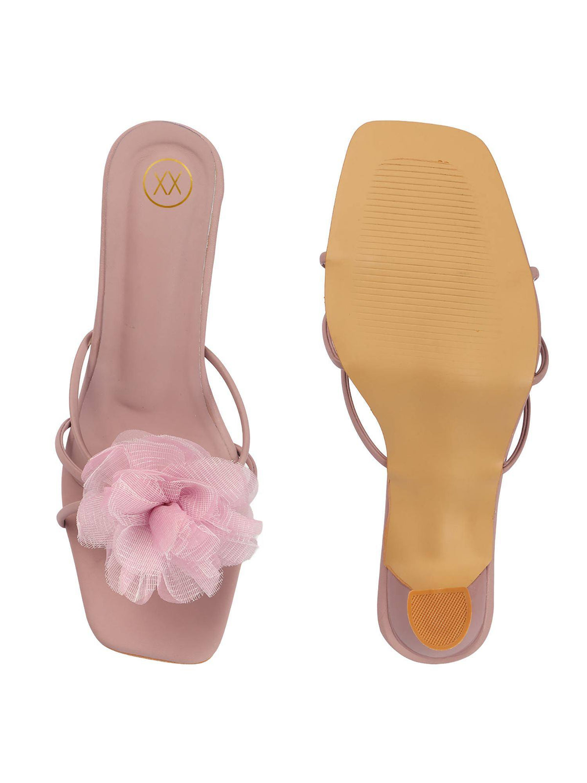 Stylish Spool Heels Sandals For Women - Pink | H78 - view 7