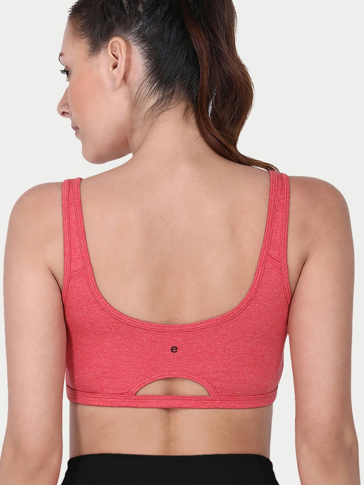 SB06 Low Impact Cotton Sports Bra - Non-Padded & Wirefree - Nude | sb09 - view 18