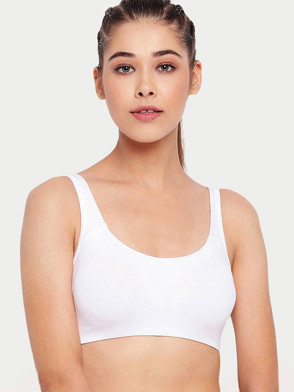 SB06 Low Impact Cotton Sports Bra Non-Padded & Wirefree - Multicolor | sb09 - view 38