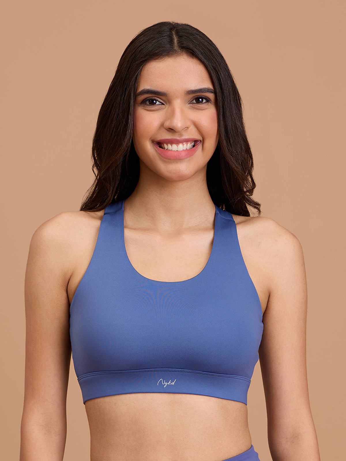 Ultimate Cross Back Sports Bra with Removable Cups NYK909 Olive | sb09 - view 18