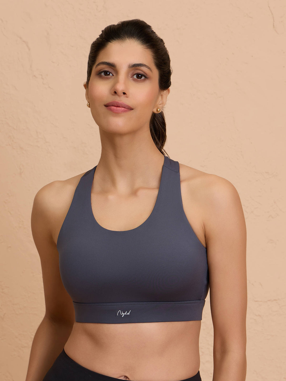 Ultimate Cross Back Sports Bra with Removable Cups NYK909 Olive | sb09 - view 26